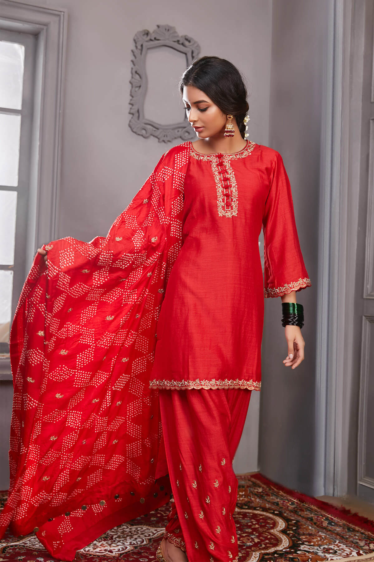 Saaz short kurta salwar set