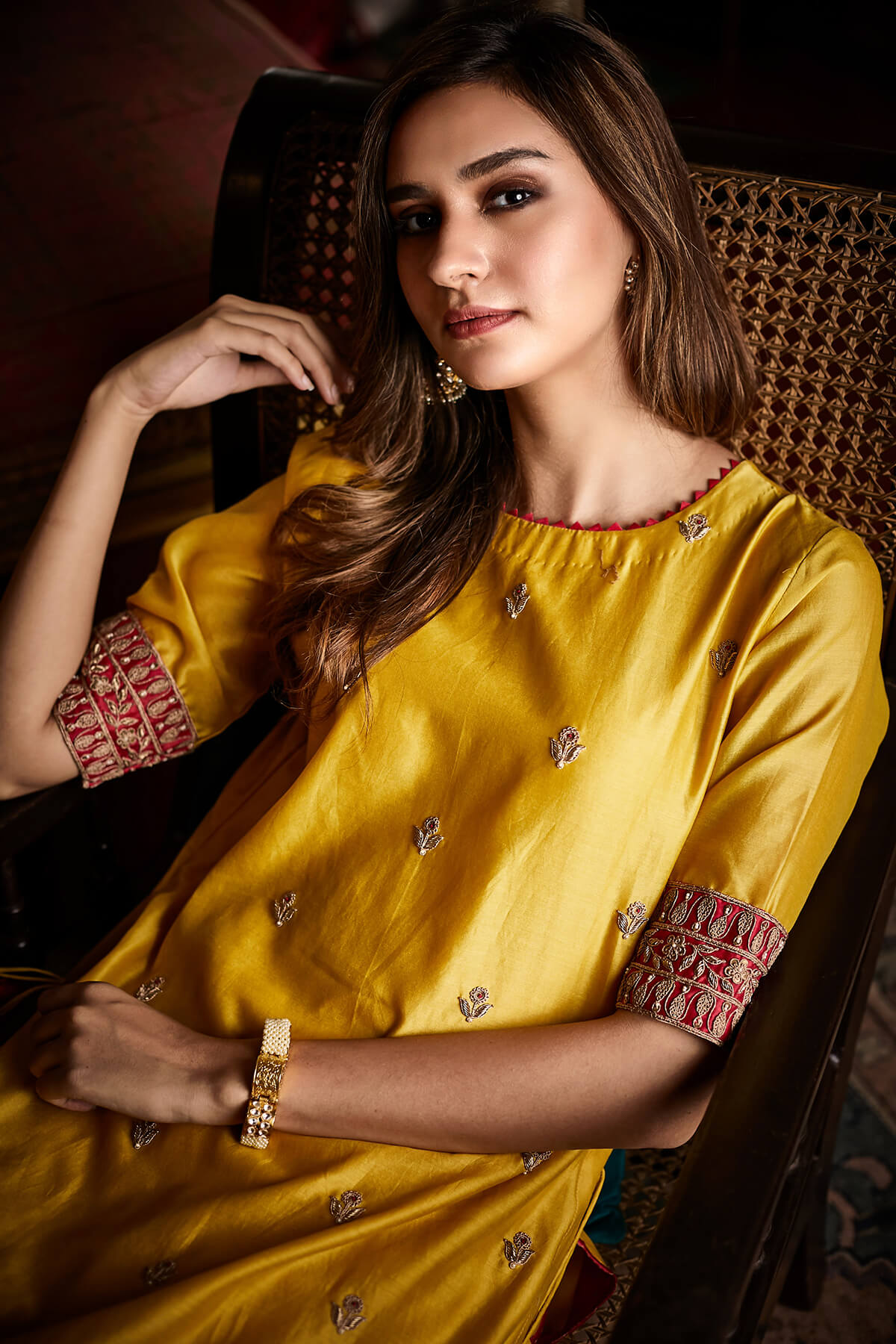 High Slit kurta With Pants