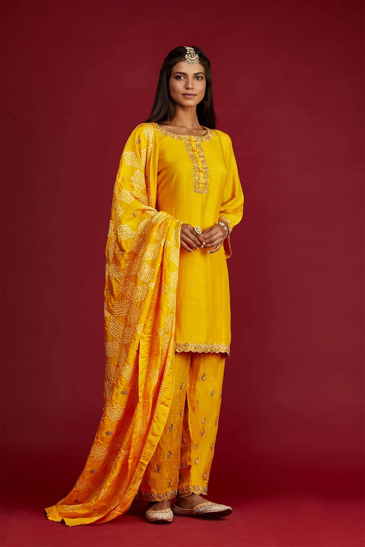 Saaz short kurta salwar set