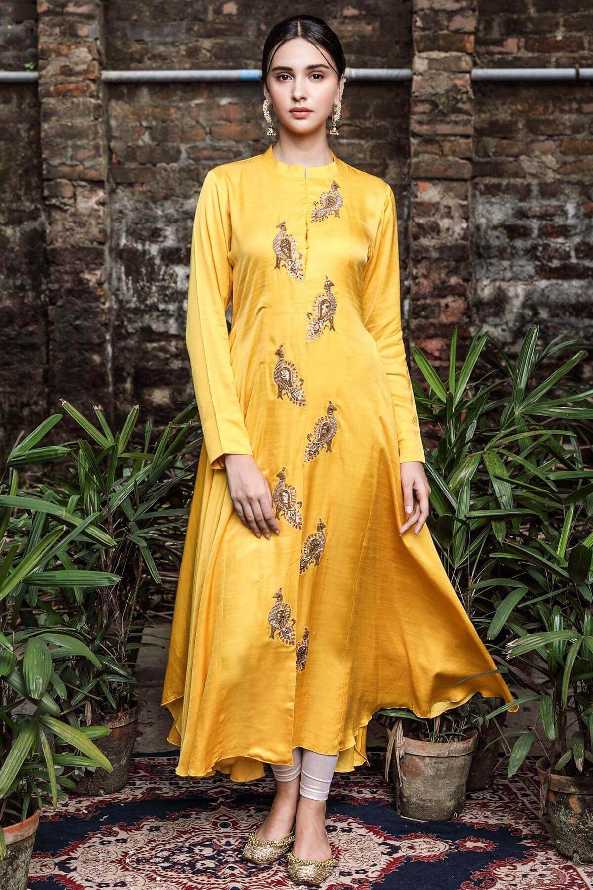 Long Gown With Front Buttons