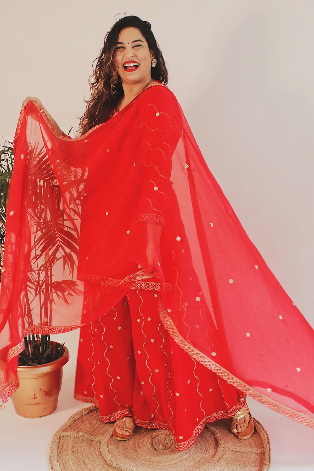 Short Kurta Sharara Set