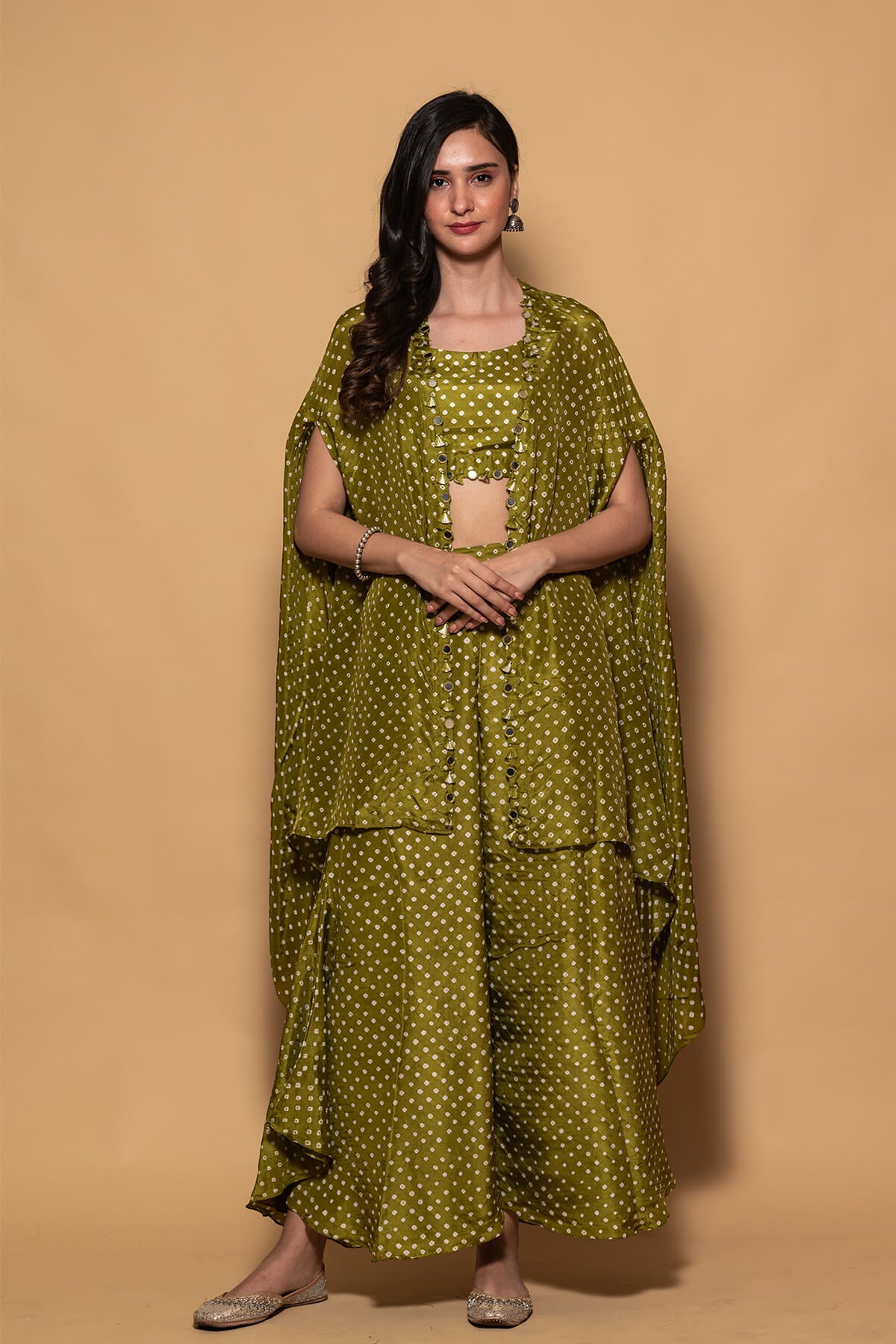 Bandhni fusion set