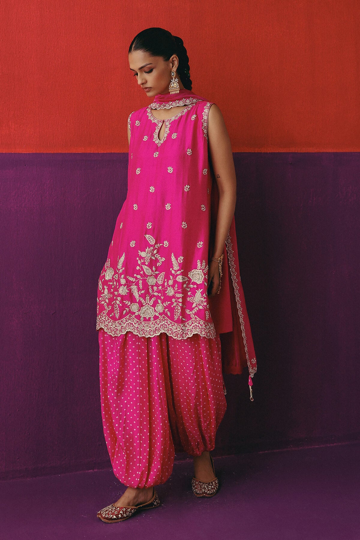 Rani Gulab Balloon Pant Set