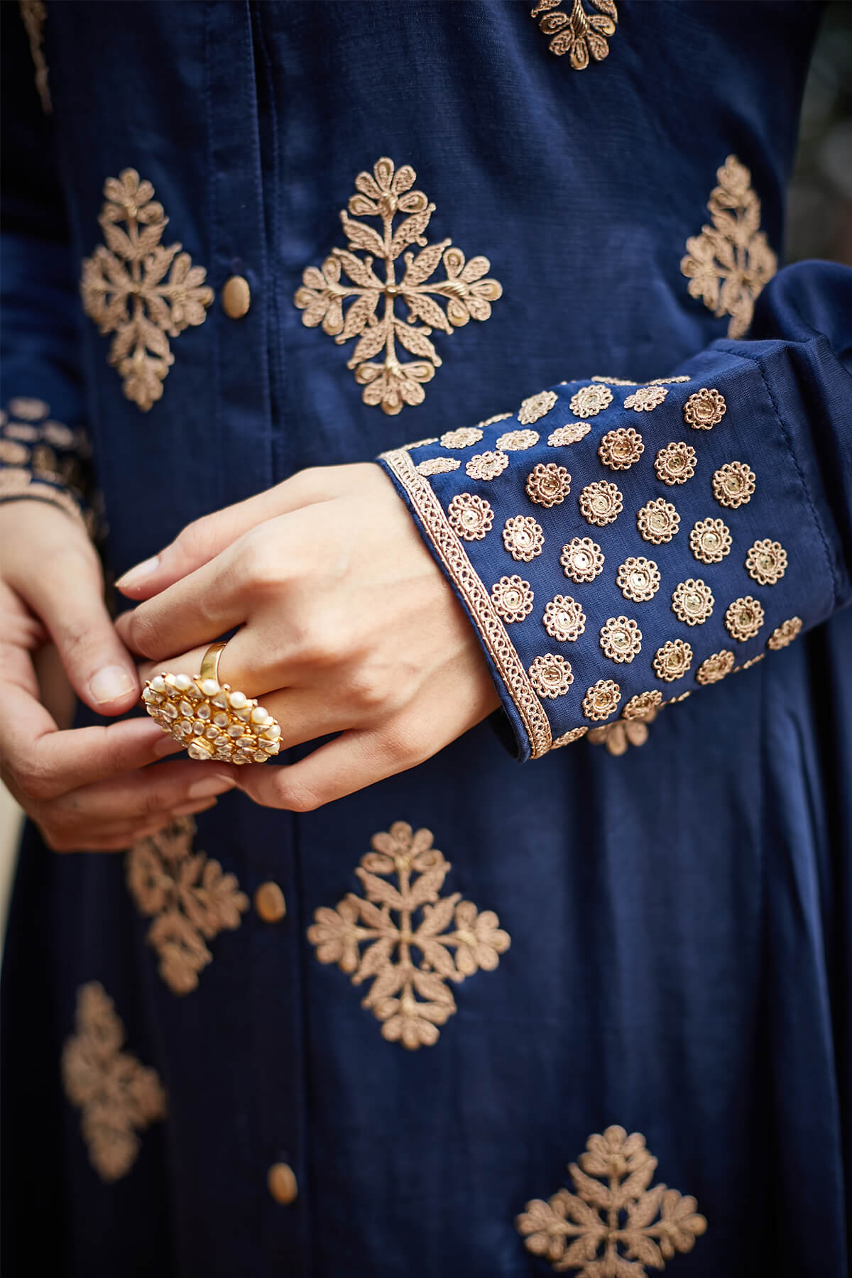 Our Signature Long Gown With A Little Front Slit