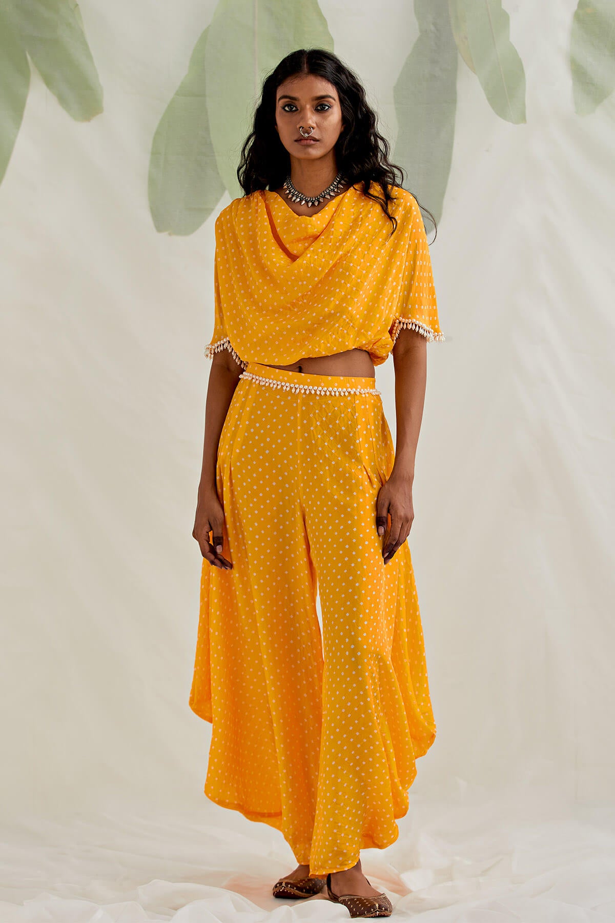 Bandhni cowl co-rd sets