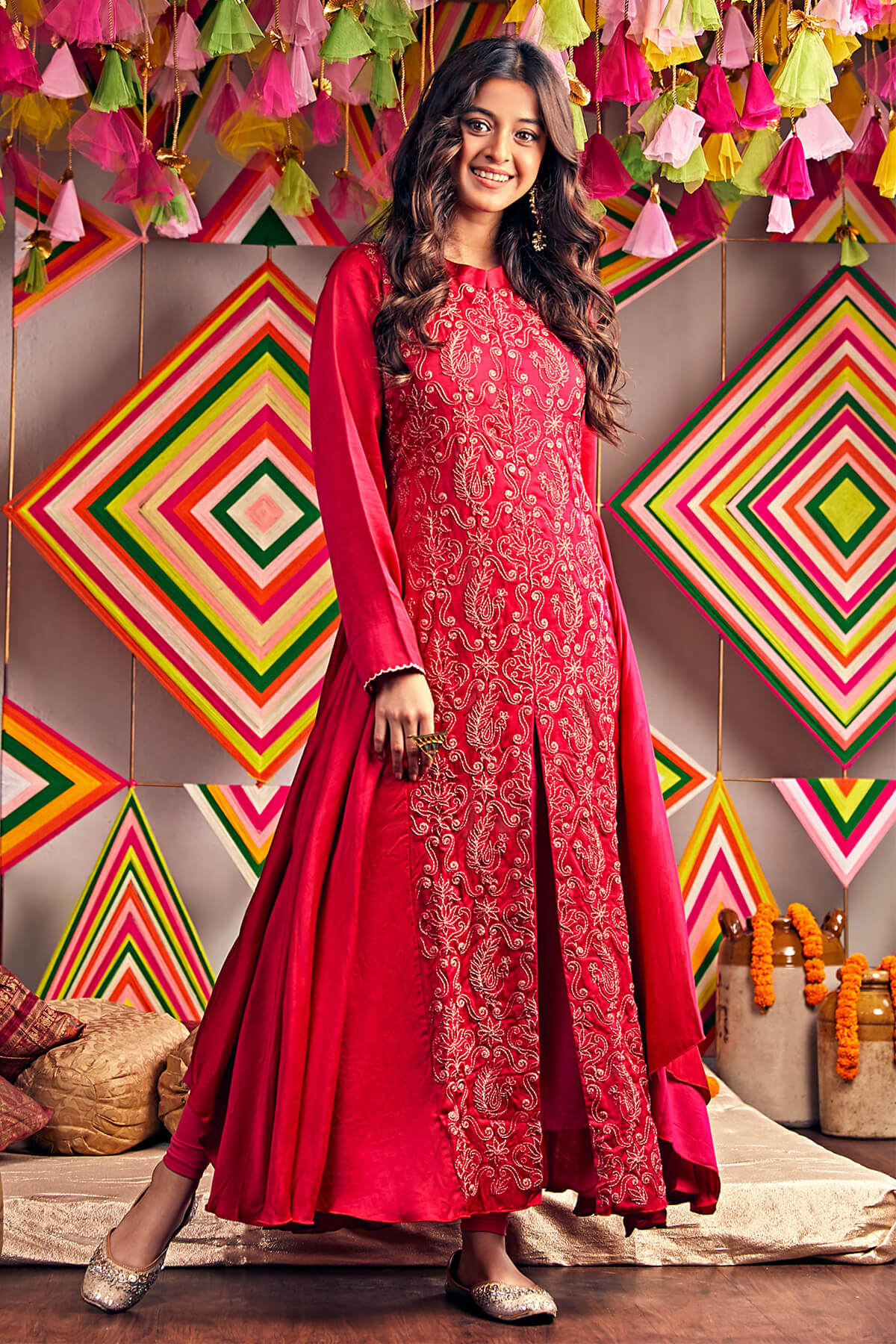 Our Signature Long Gown With A Little Front Slit