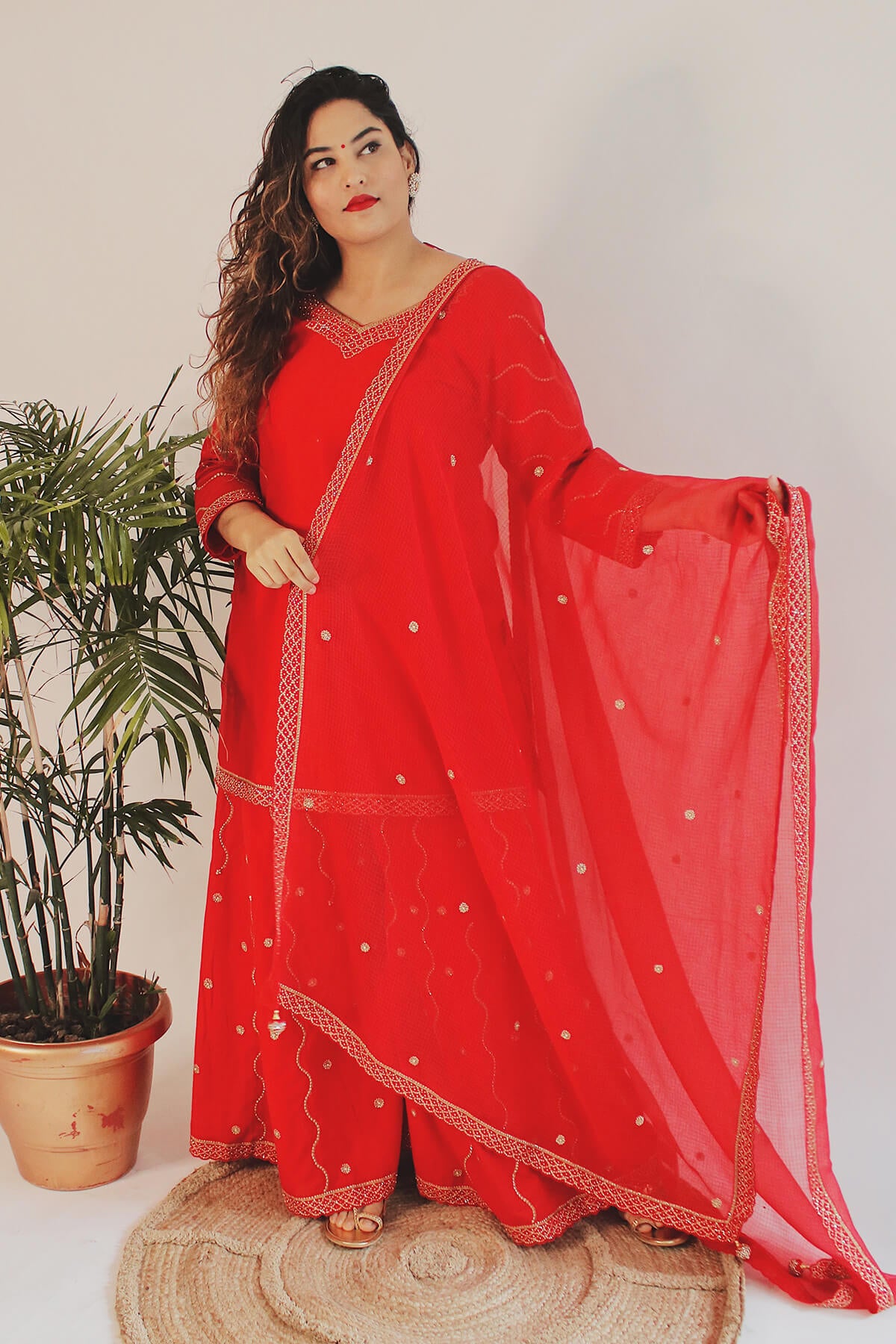 Short Kurta Sharara Set