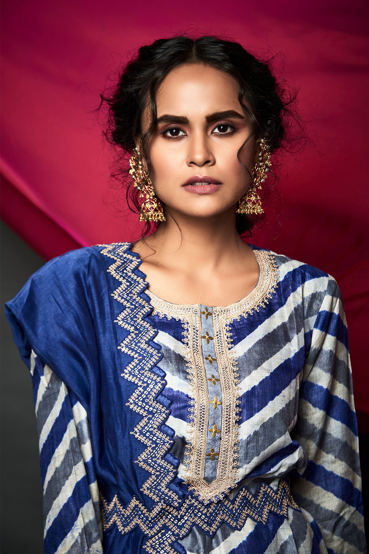 Leheria Straight kurta Set With Belt