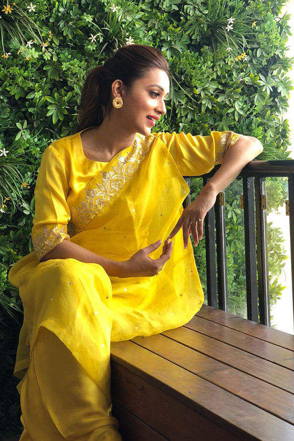 Three Piece Drape Dupatta Set