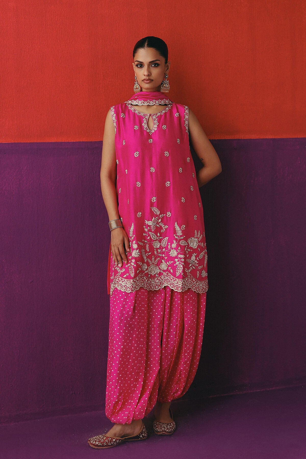 Rani Gulab Balloon Pant Set