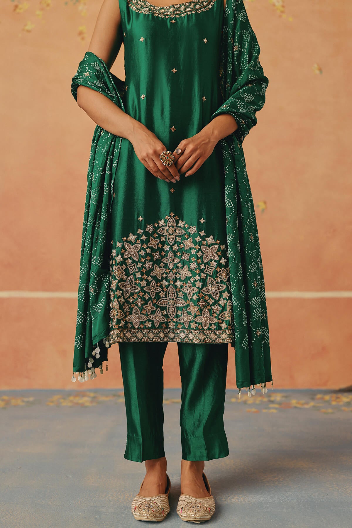 Panna Phool Kurta Set