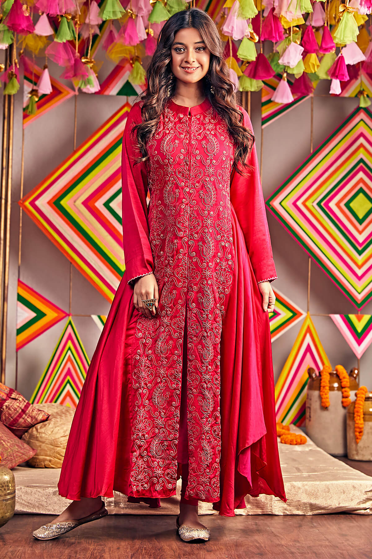 Our Signature Long Gown With A Little Front Slit