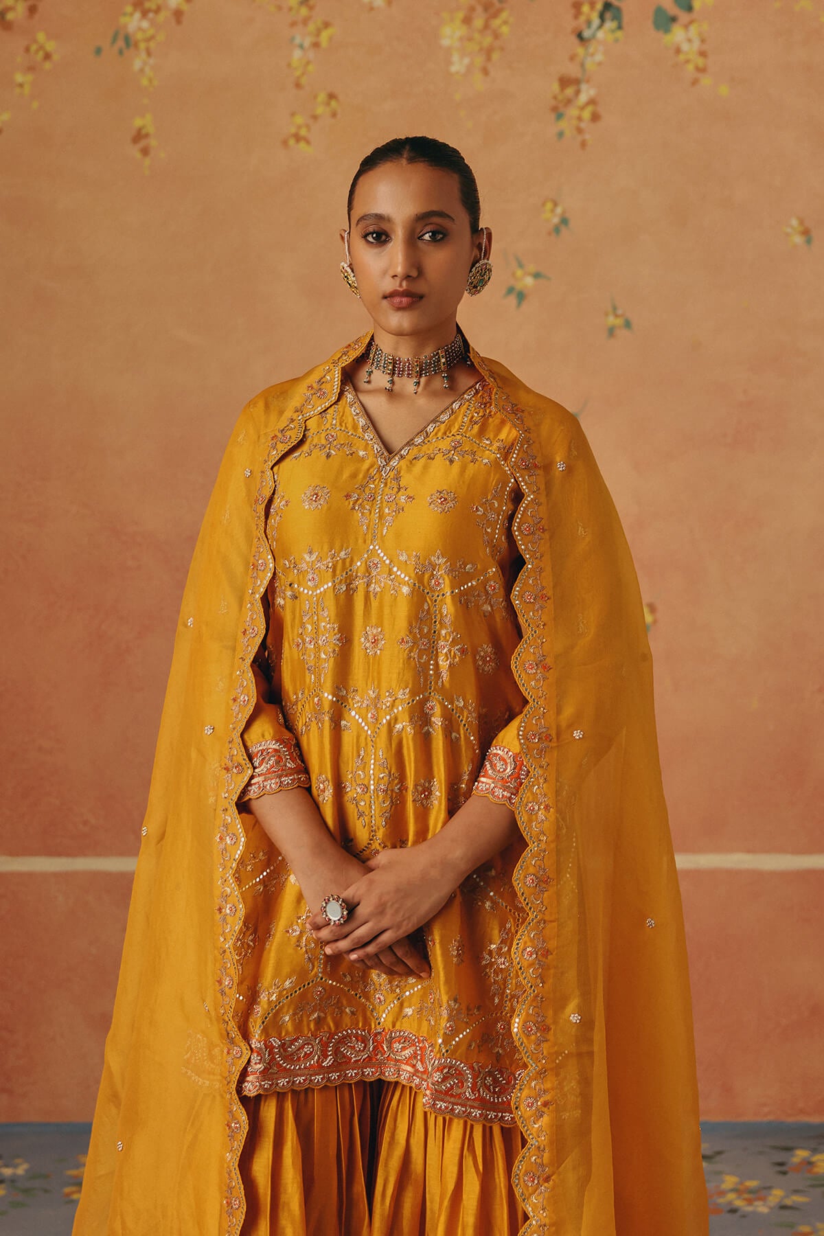 Marigold Sharara Set