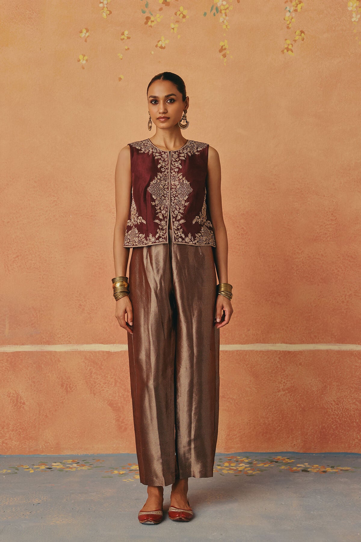 Kashish - Banarasi Brocade Barrel Pants Set