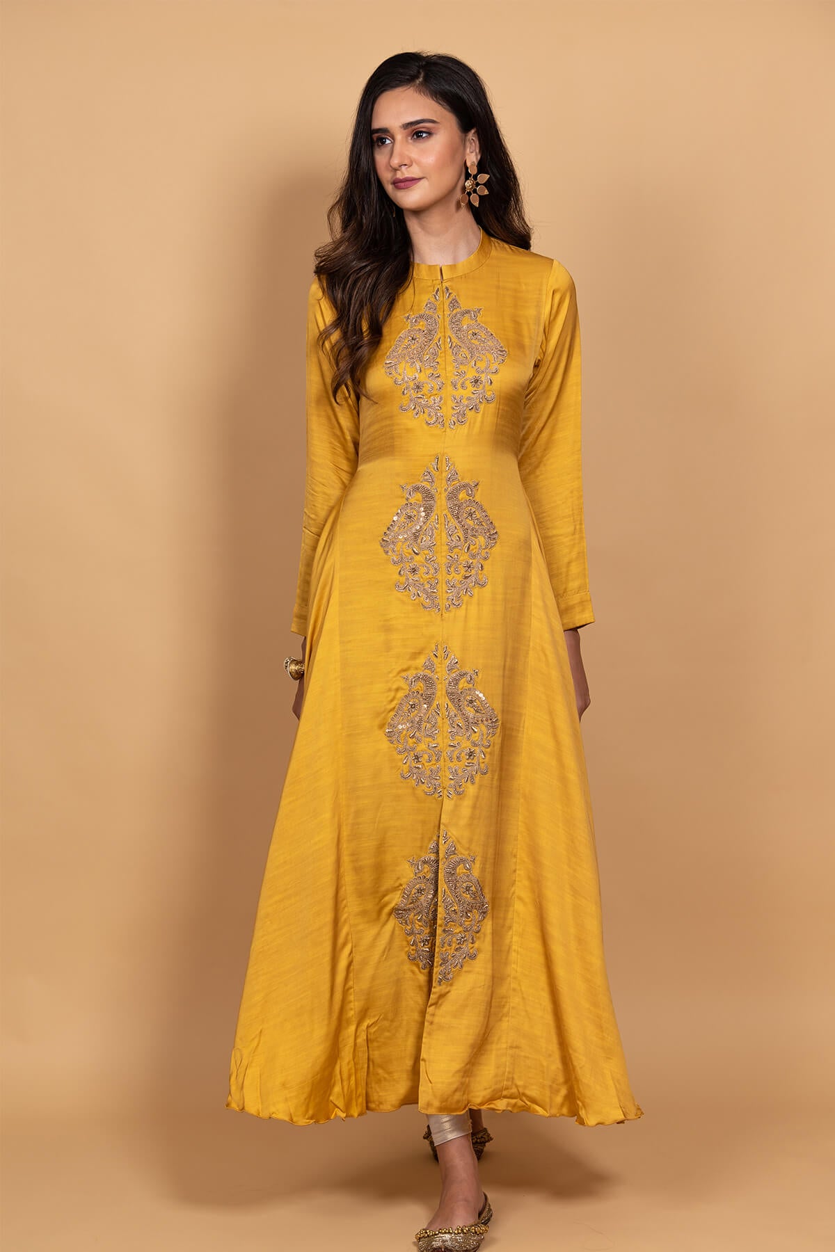 Long Gown With A Little Front Slit