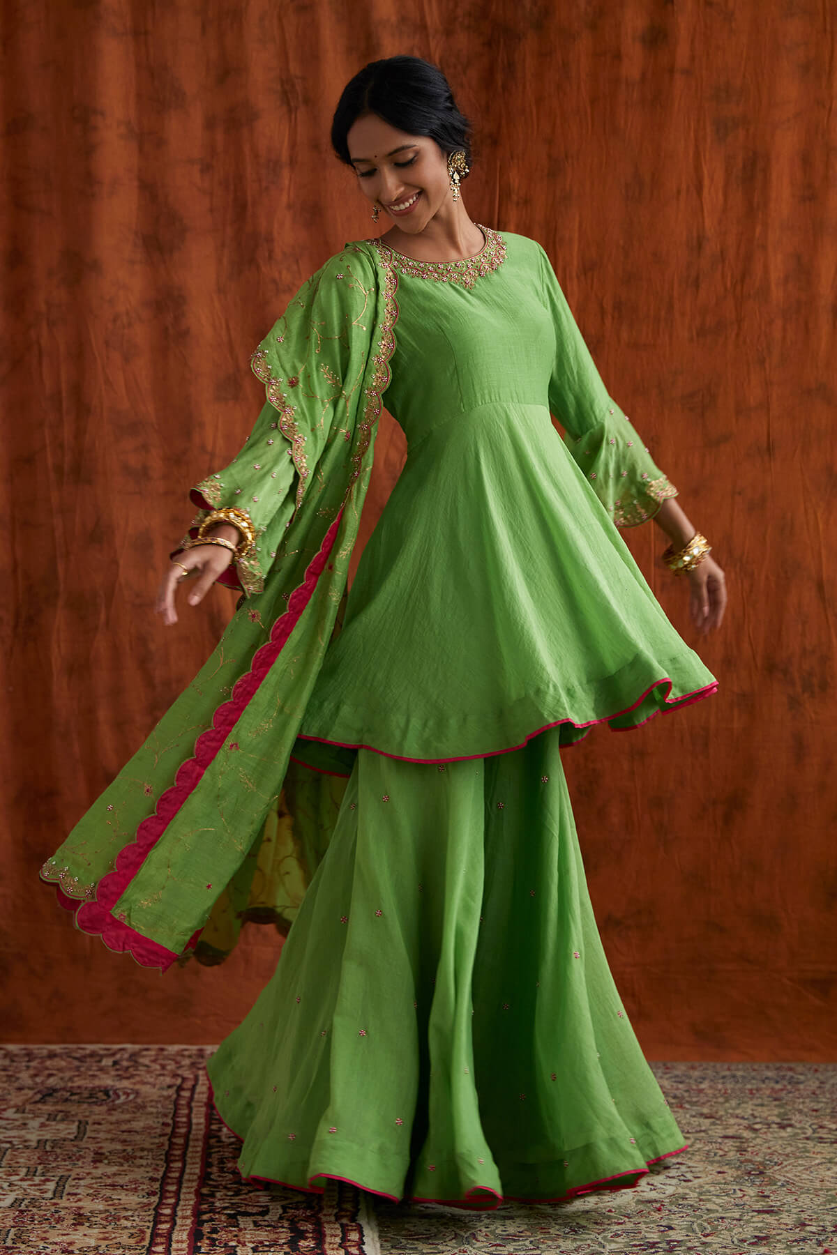 Sharara with statement bell sleeves