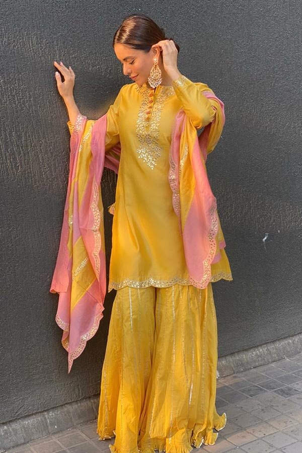 Short Kurta Sharara Set