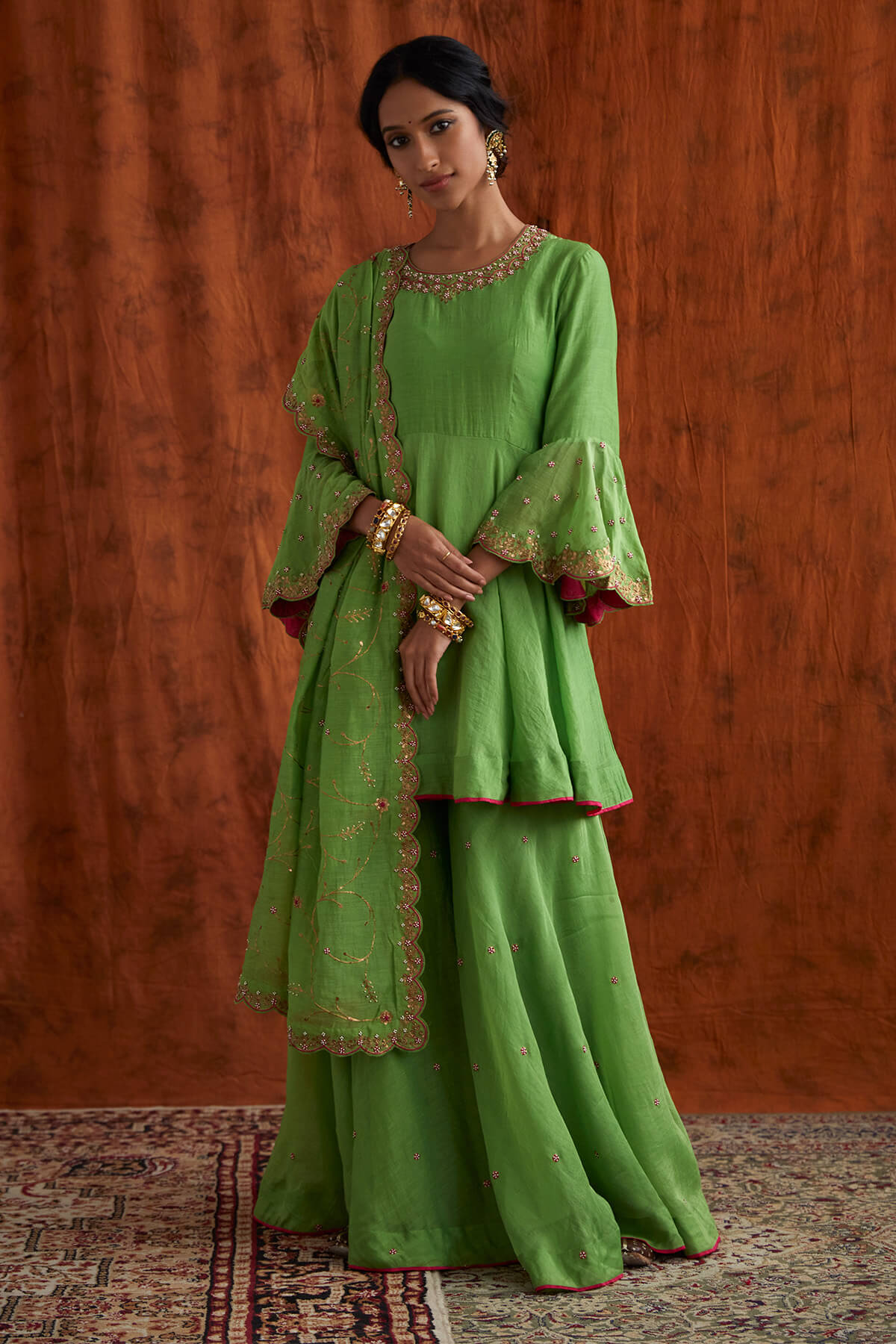 Sharara with statement bell sleeves