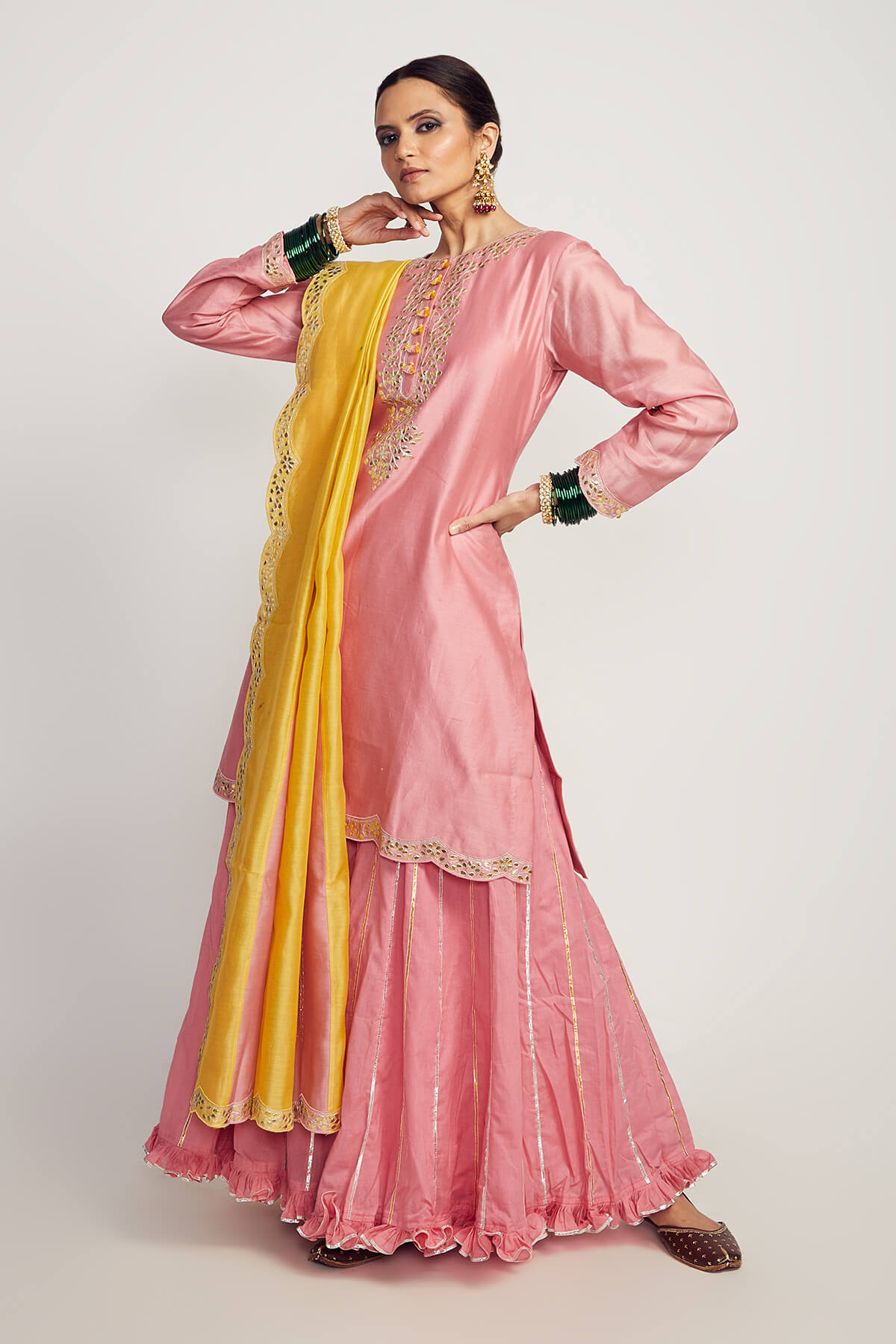 Short Kurta Sharara Set