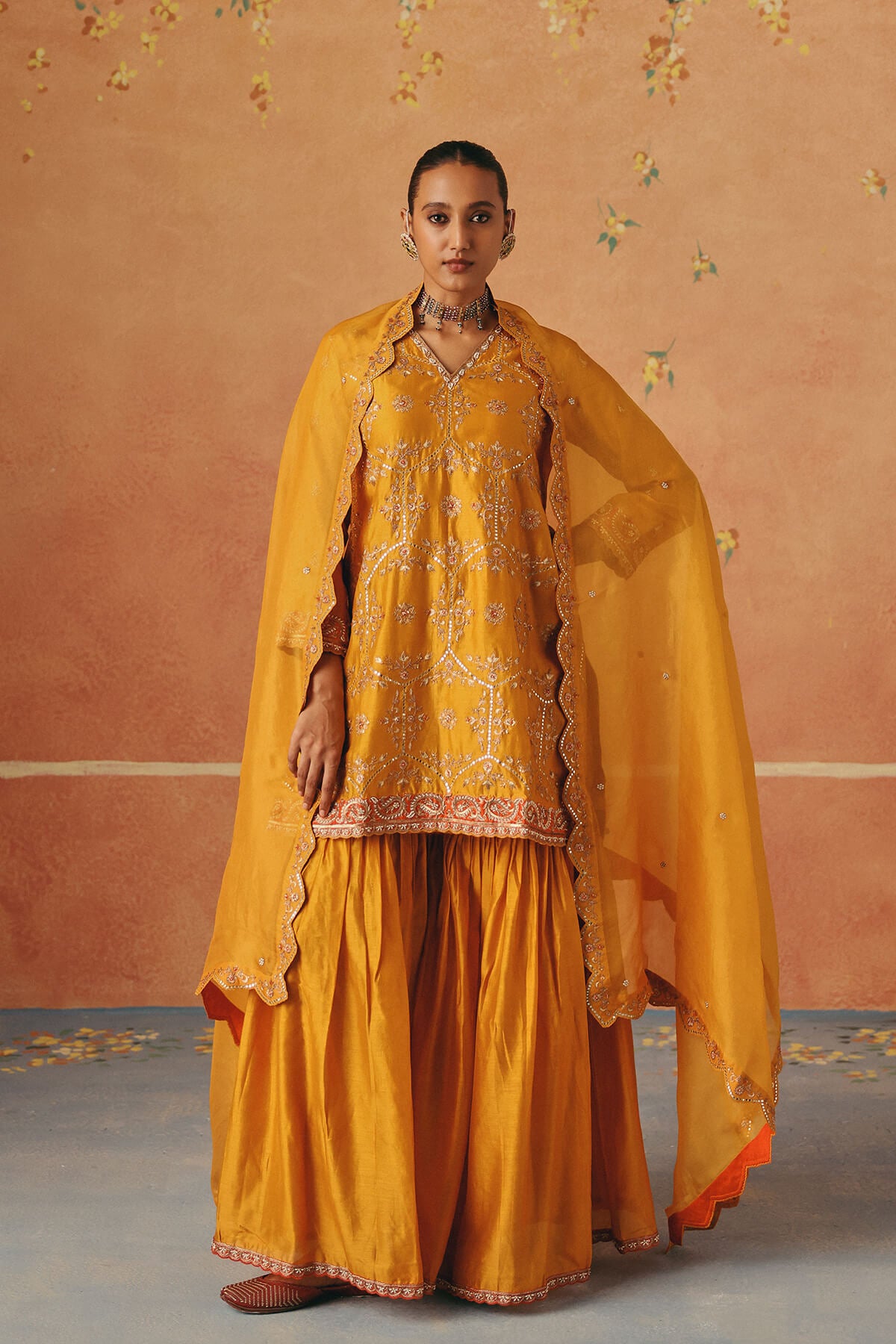 Marigold Sharara Set