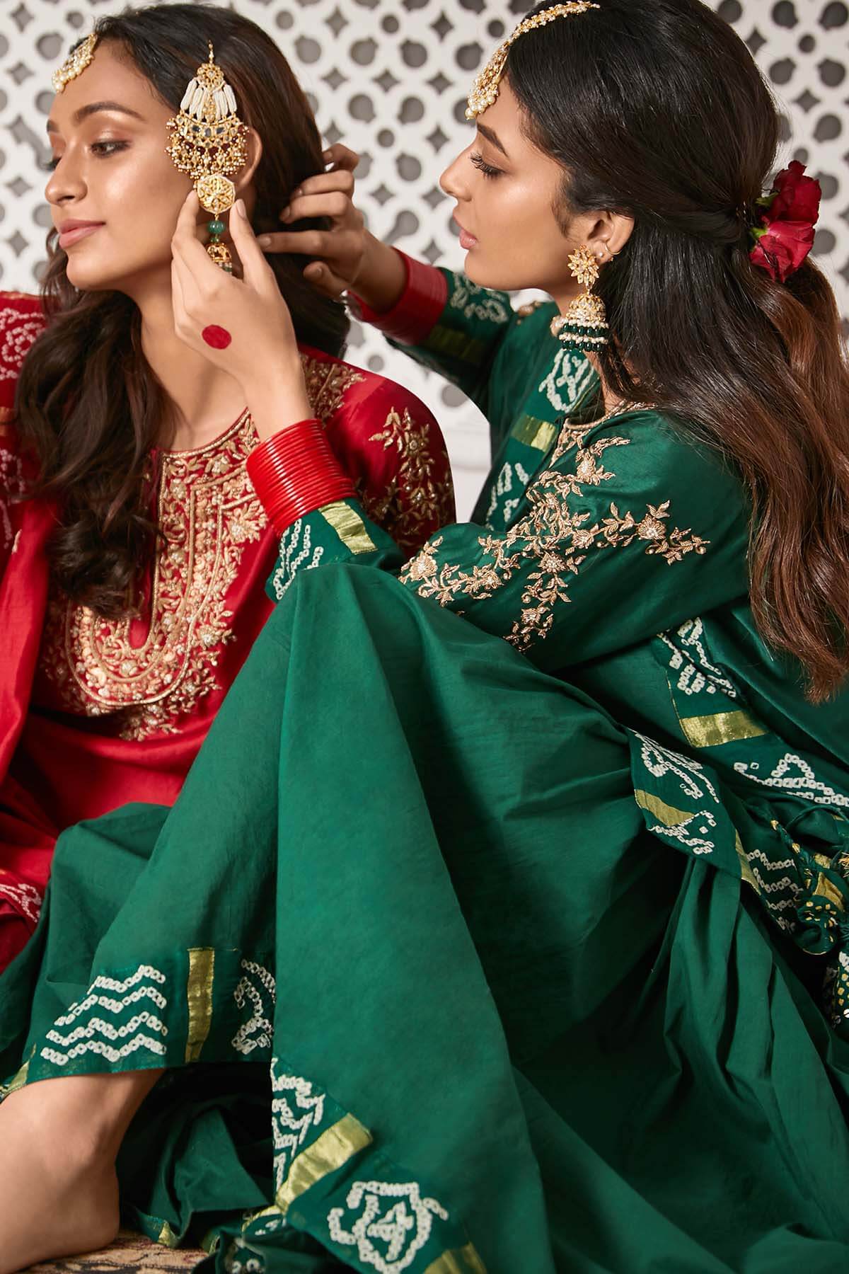 SAAZ Gharchola Gharara set