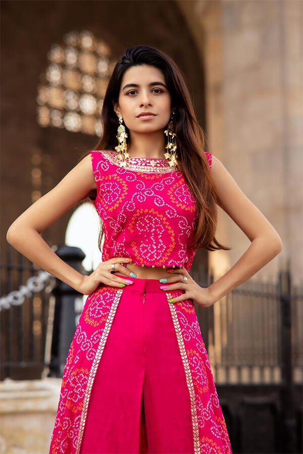 Croptop And Skirt Pant