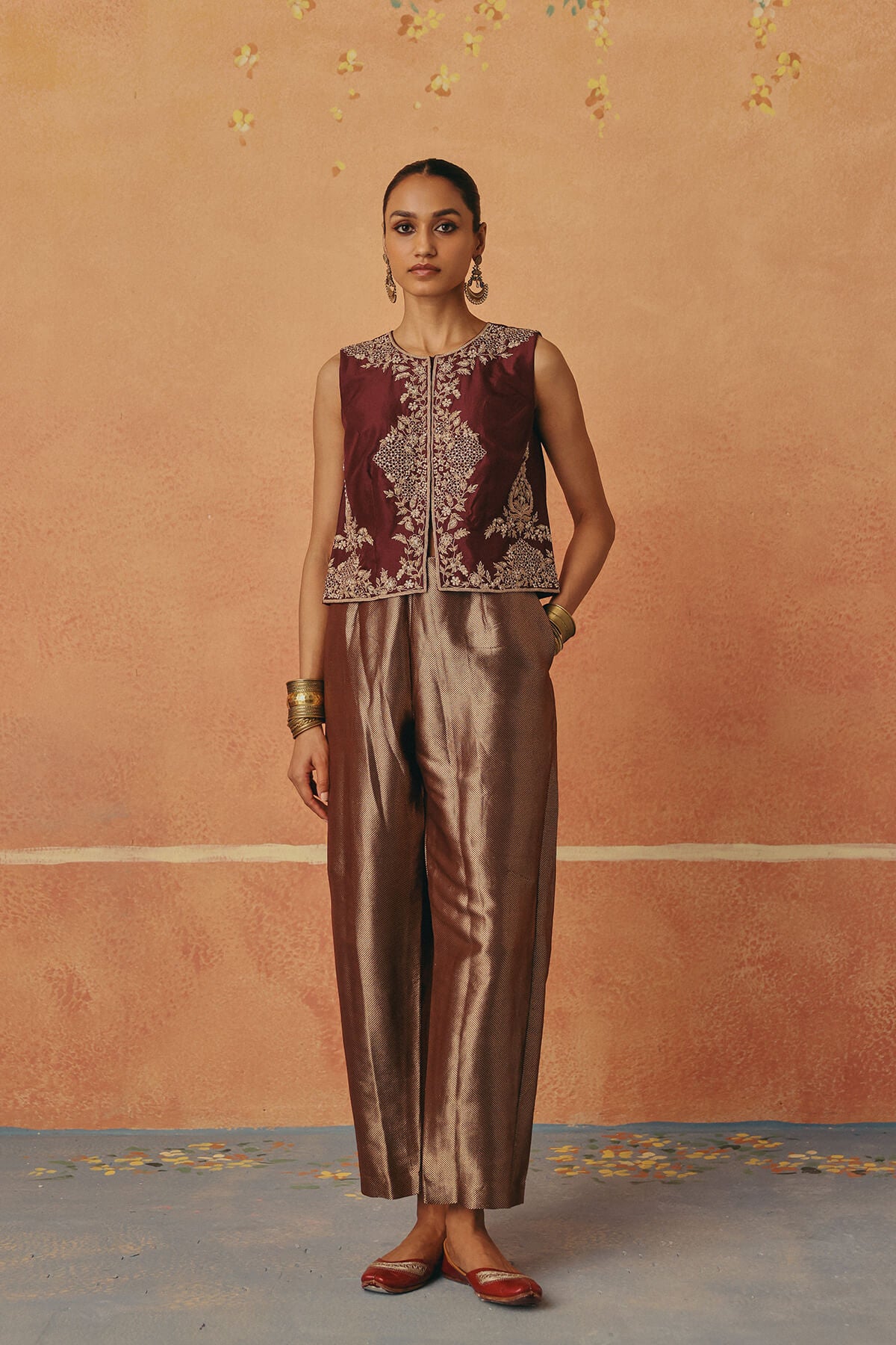 Kashish - Banarasi Brocade Barrel Pants Set
