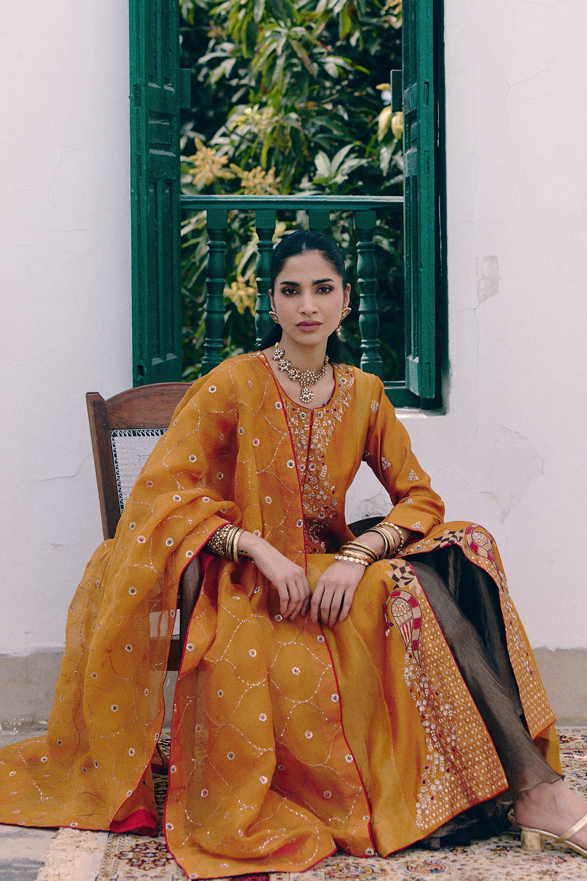 Ghar Ki Haldi Anarkali Set