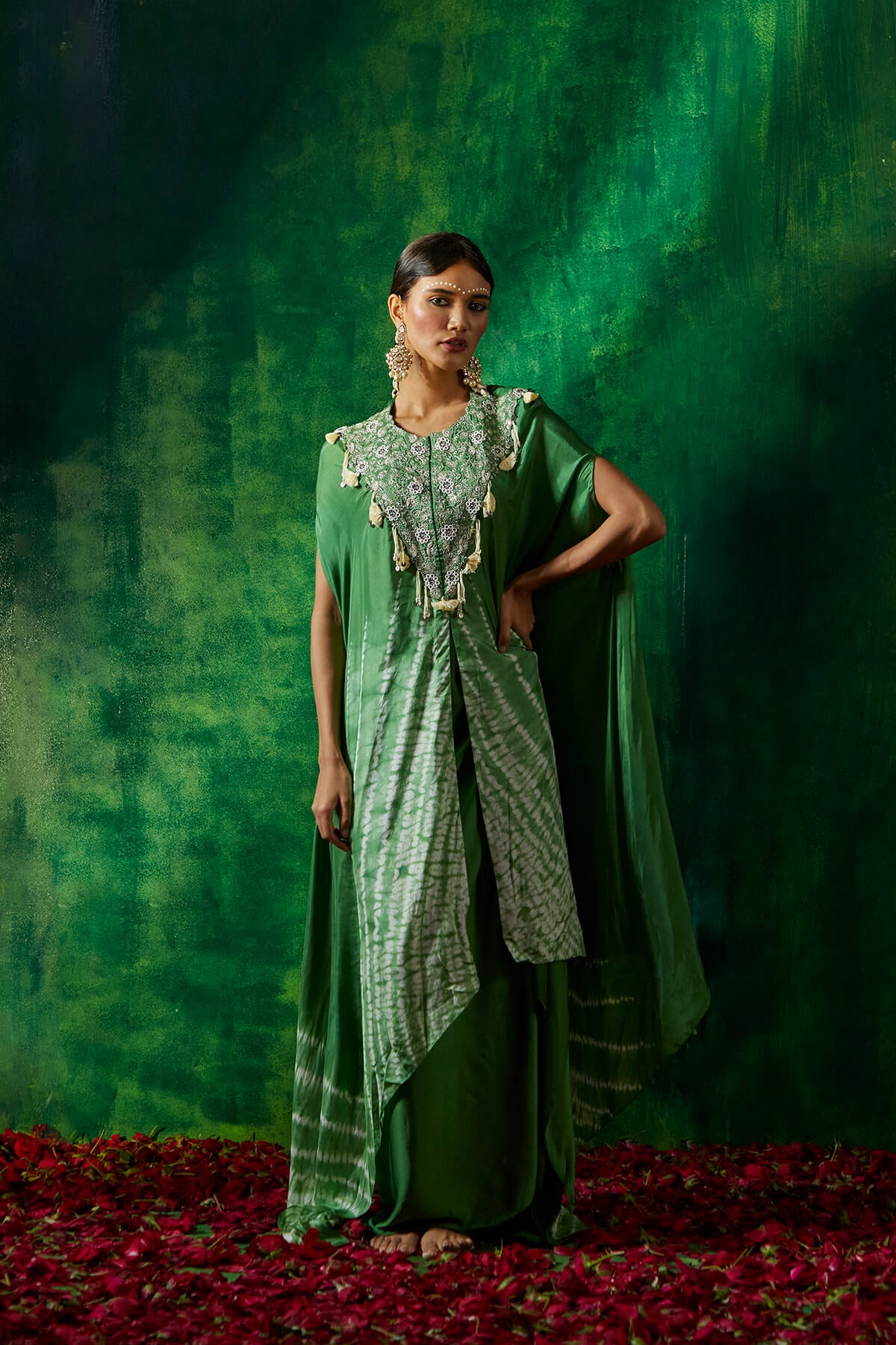 Tie and dye cape set