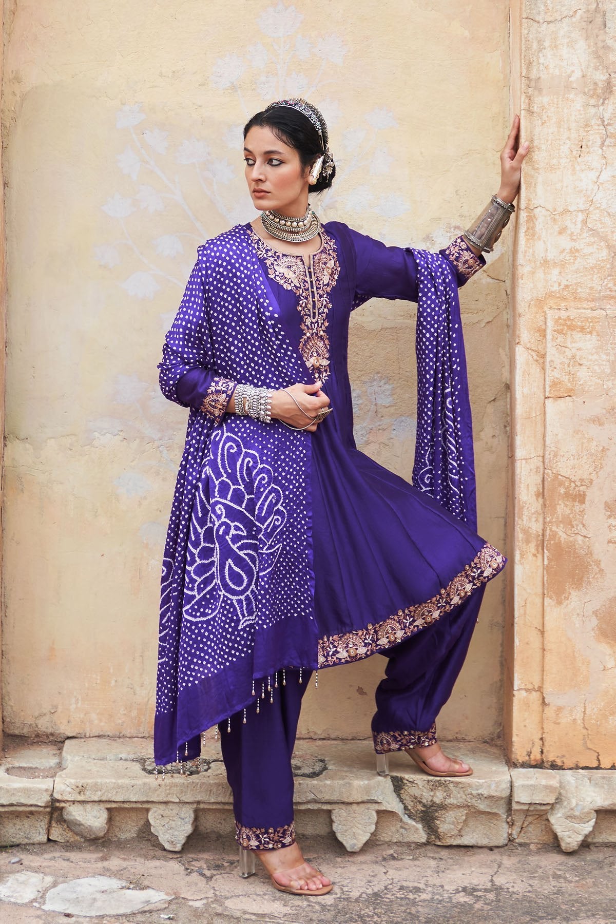Mor Kalidaar Short Anarkali
