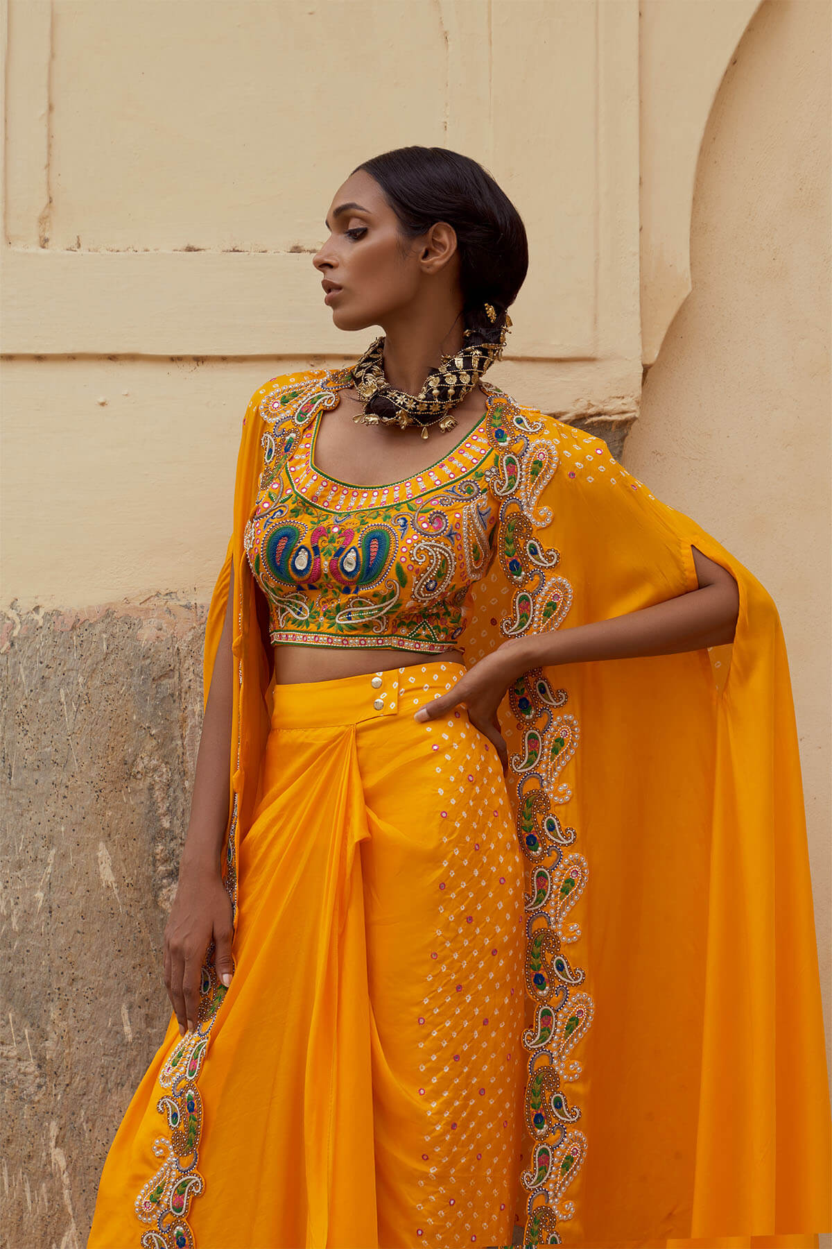 3 Pc Bohemian Cape Set