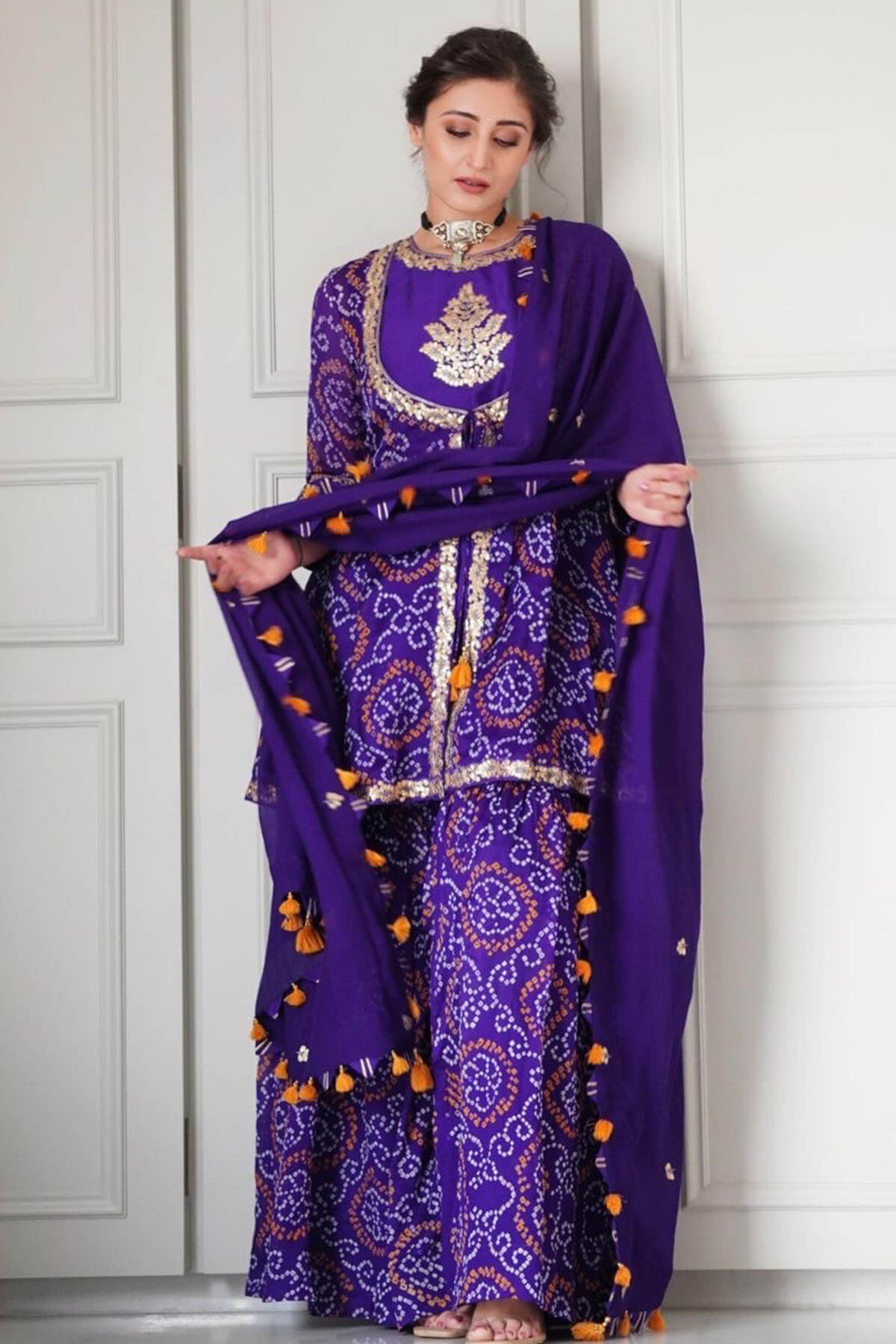 Mughal kurta sharara set