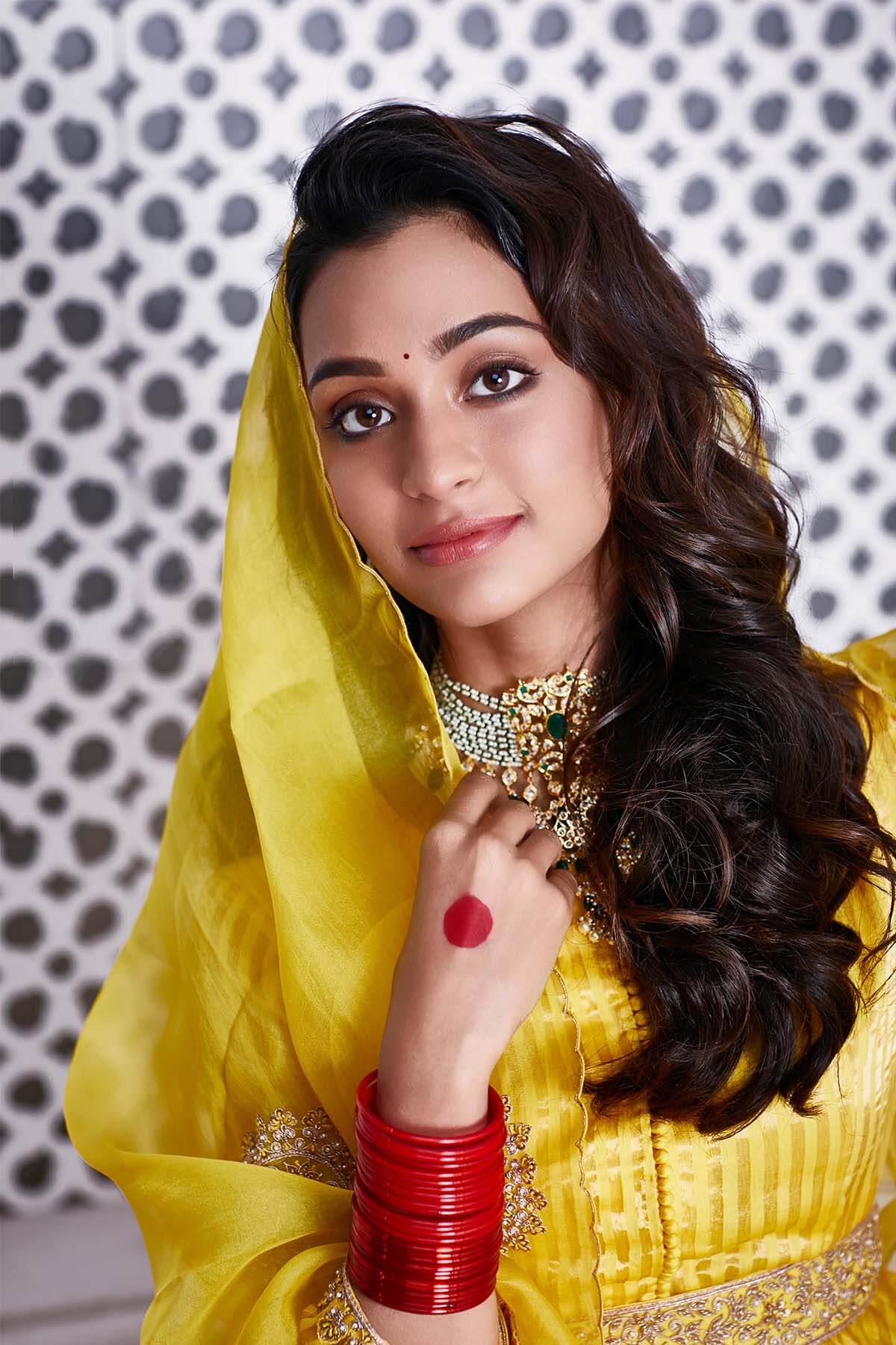 Stripe tissue Anarkali