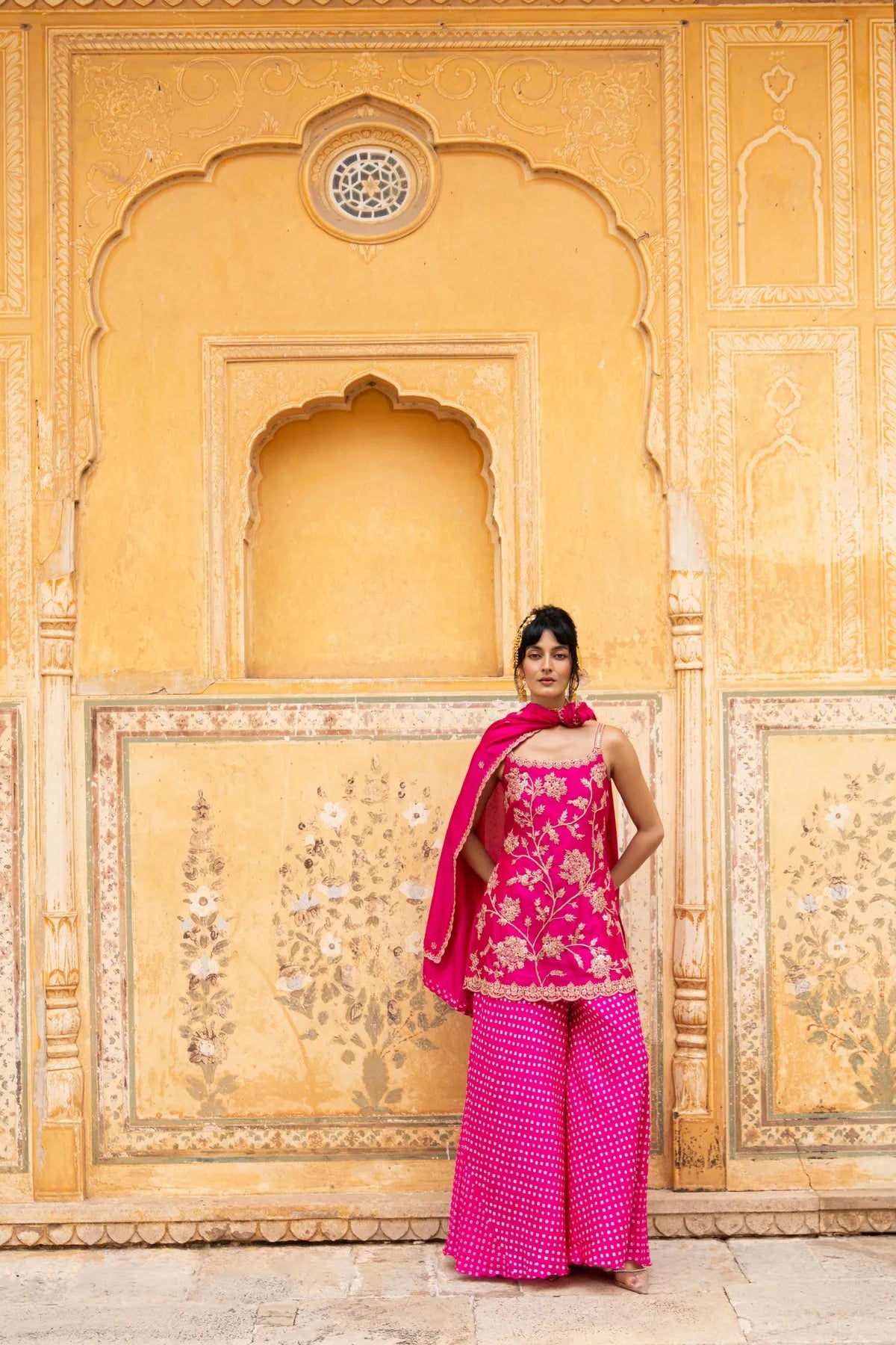 Strappy bageecha sharara