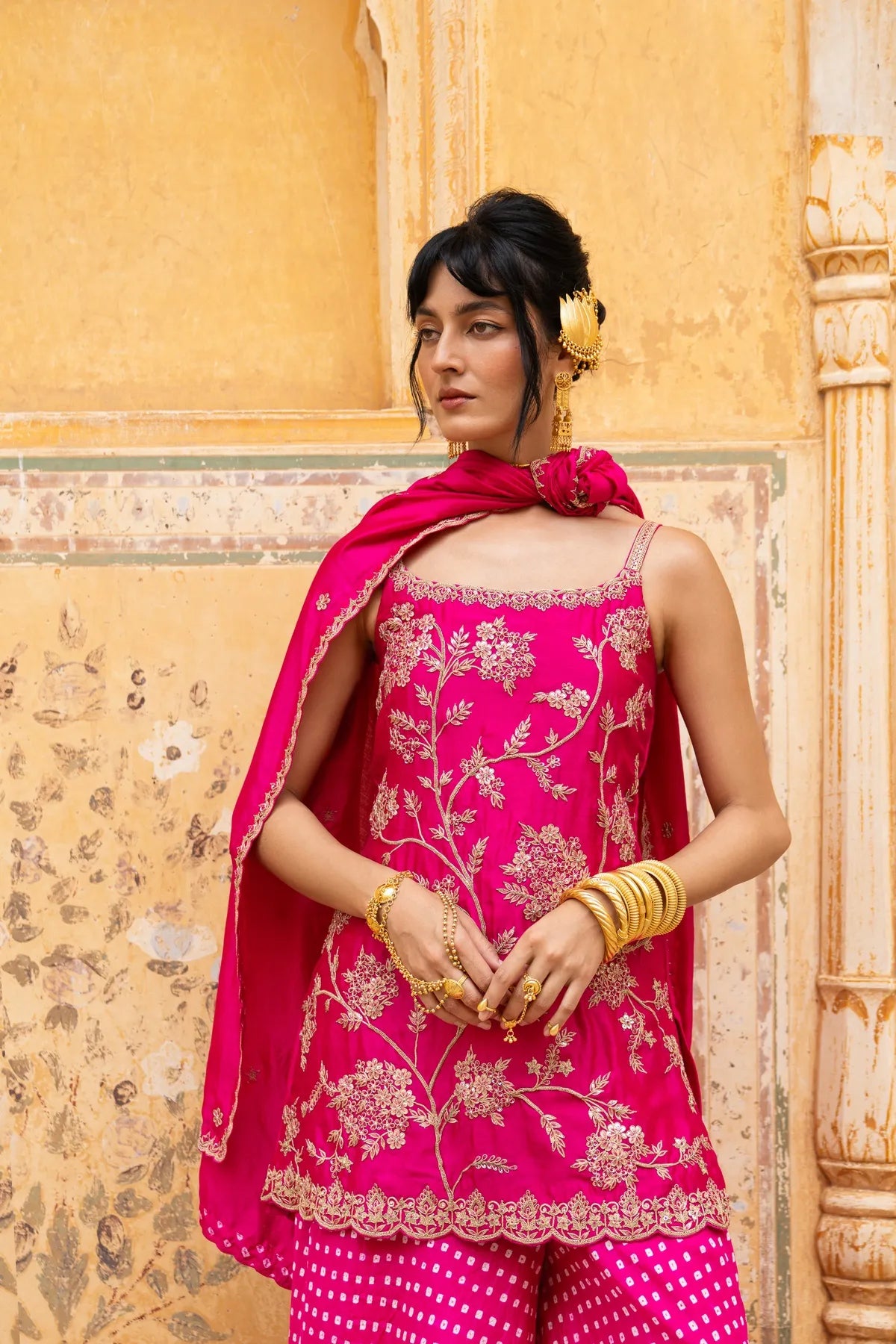 Strappy bageecha sharara