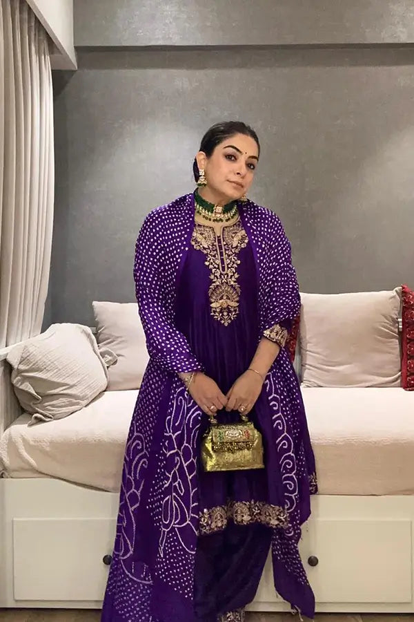 Mor Kalidaar Short Anarkali