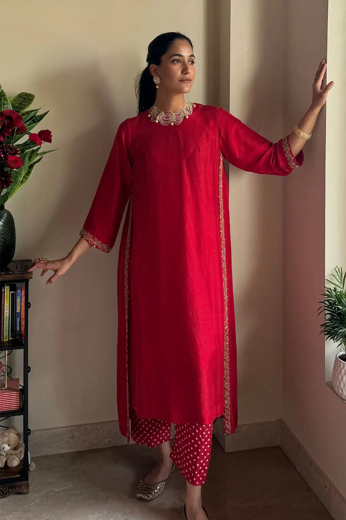 Whispers of Bandhani Kurta Set