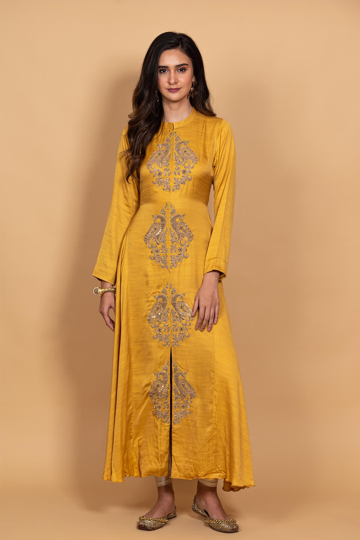 Long Gown With A Little Front Slit