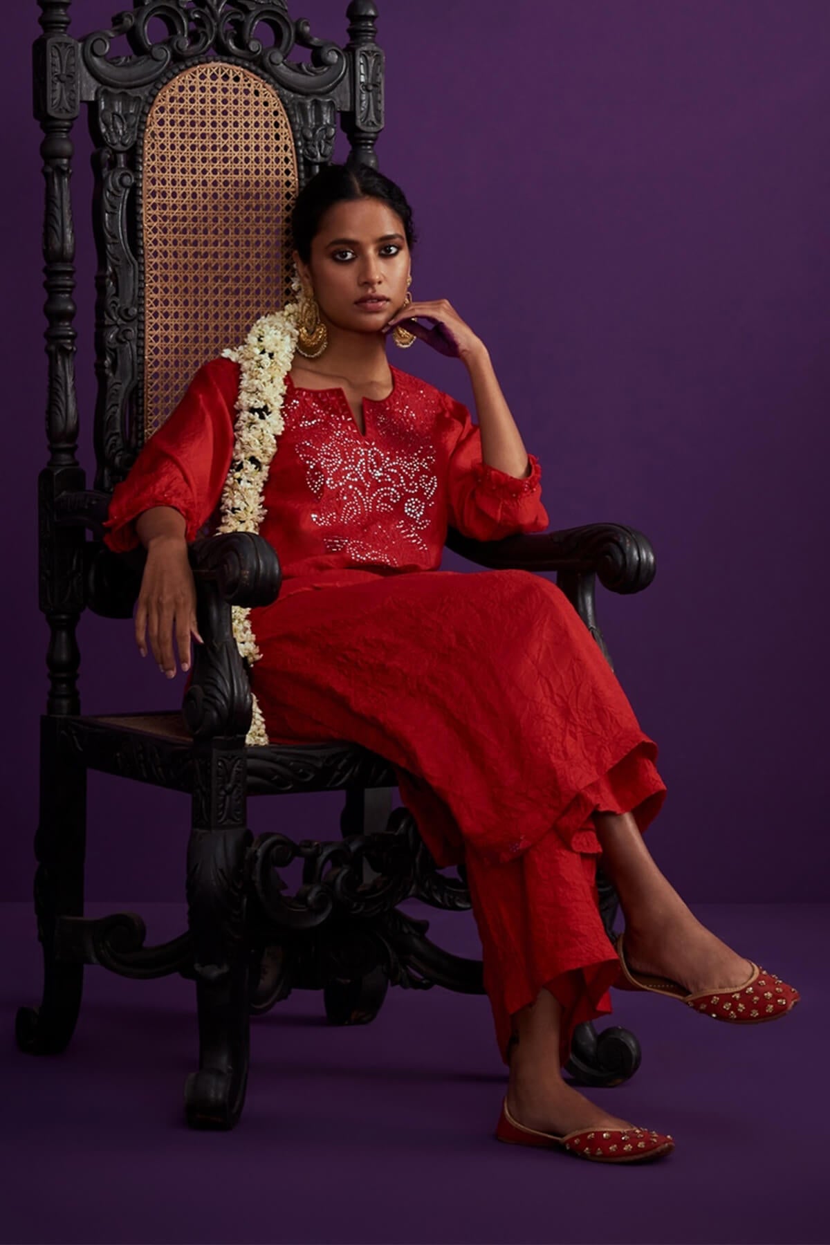 Crushed Kurta Set
