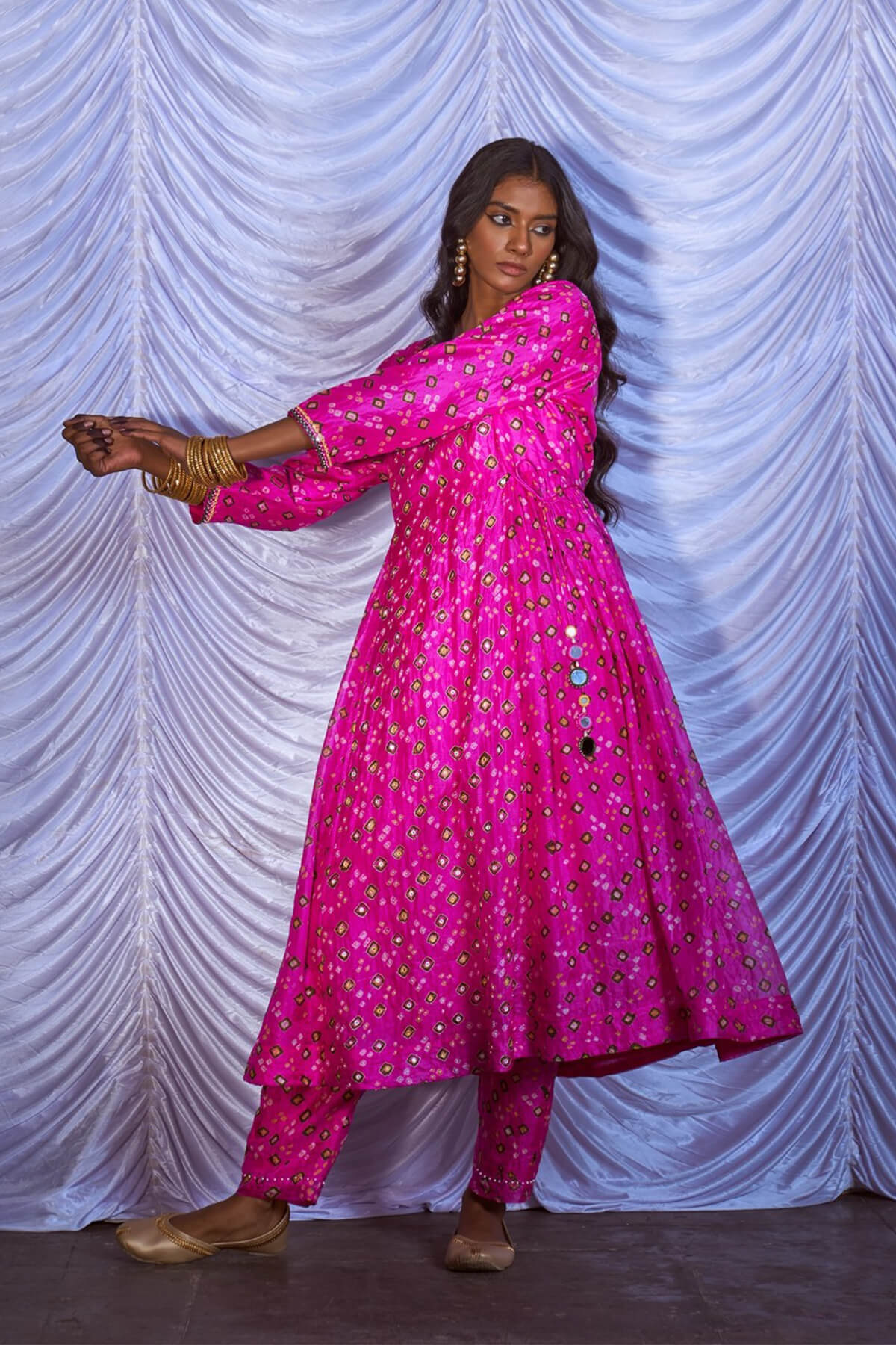 Bandhni Kurta Set