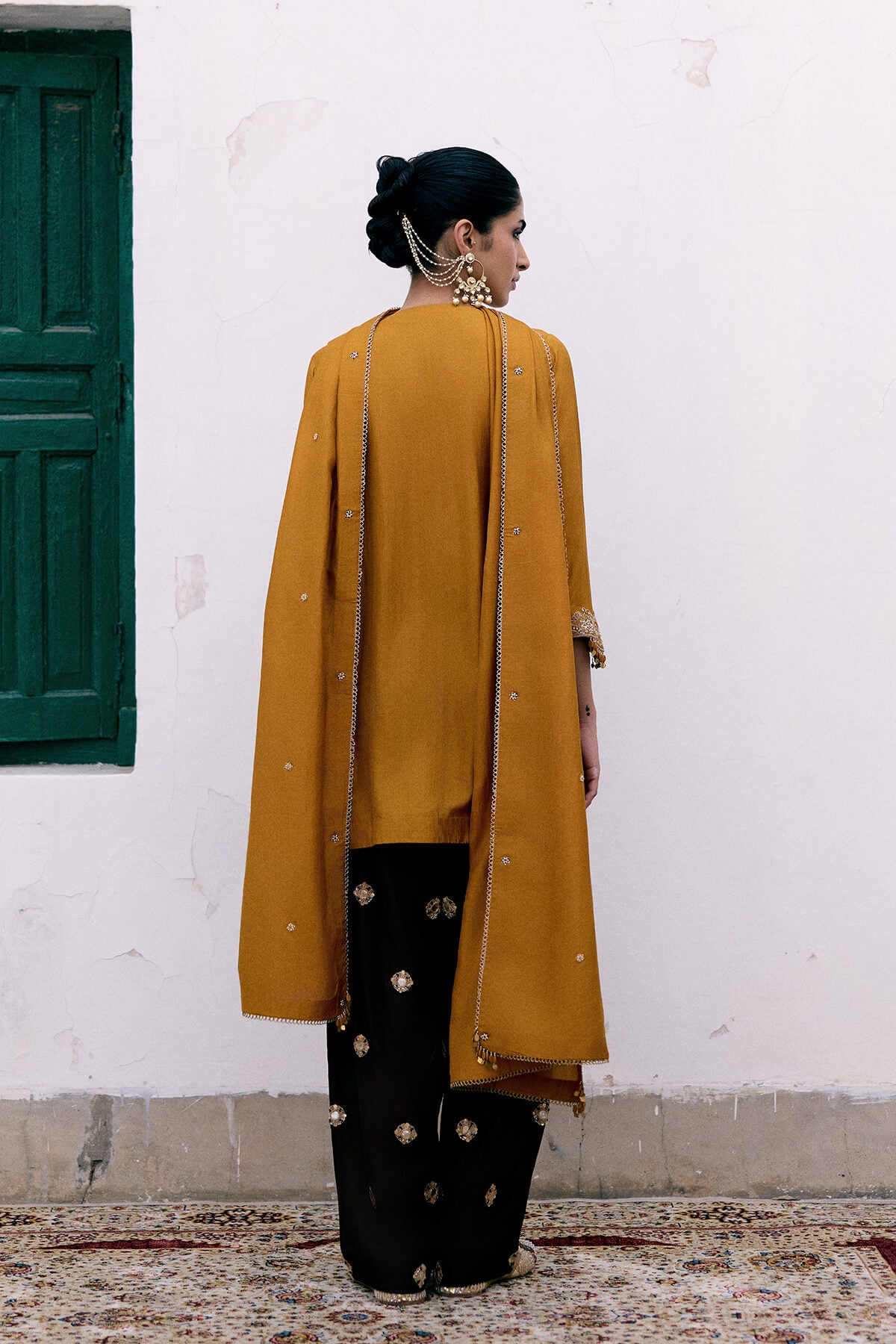 Dusk in Mustard Kurta Set