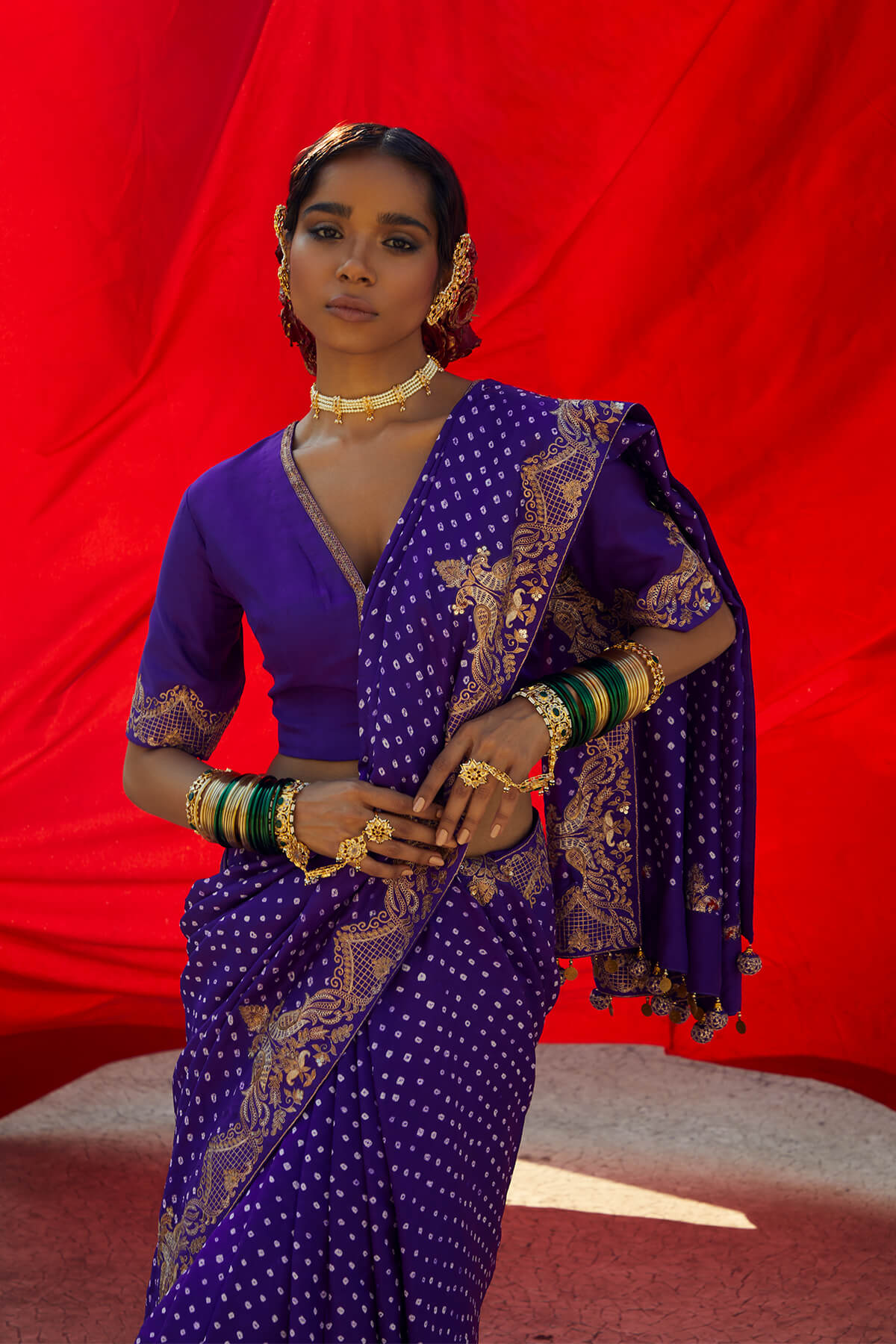 Peacock saree