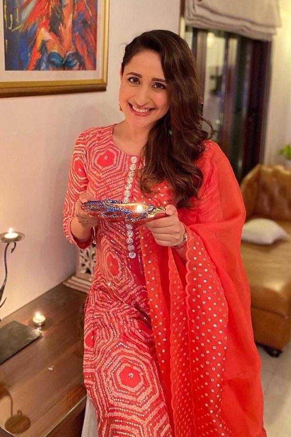 Yellow Peach Sharara Set