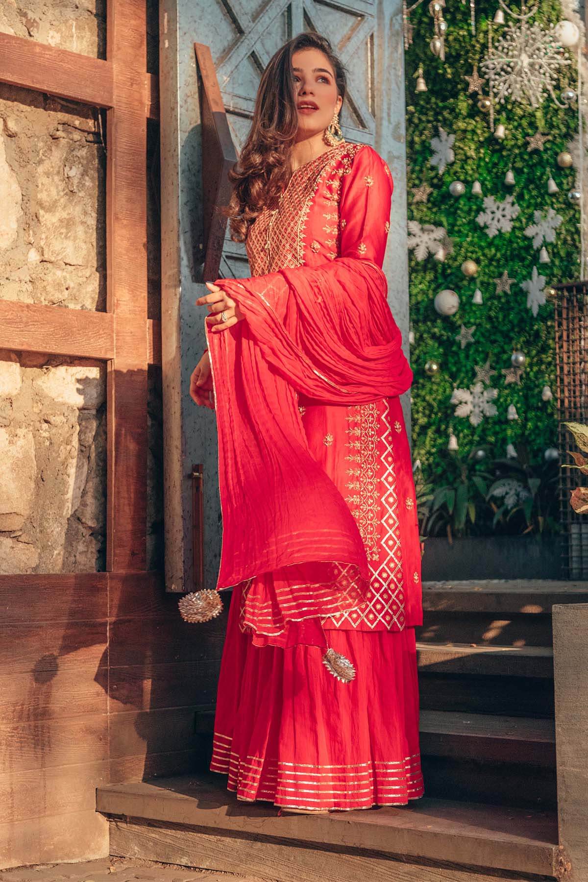 Aaliya Sharara Set