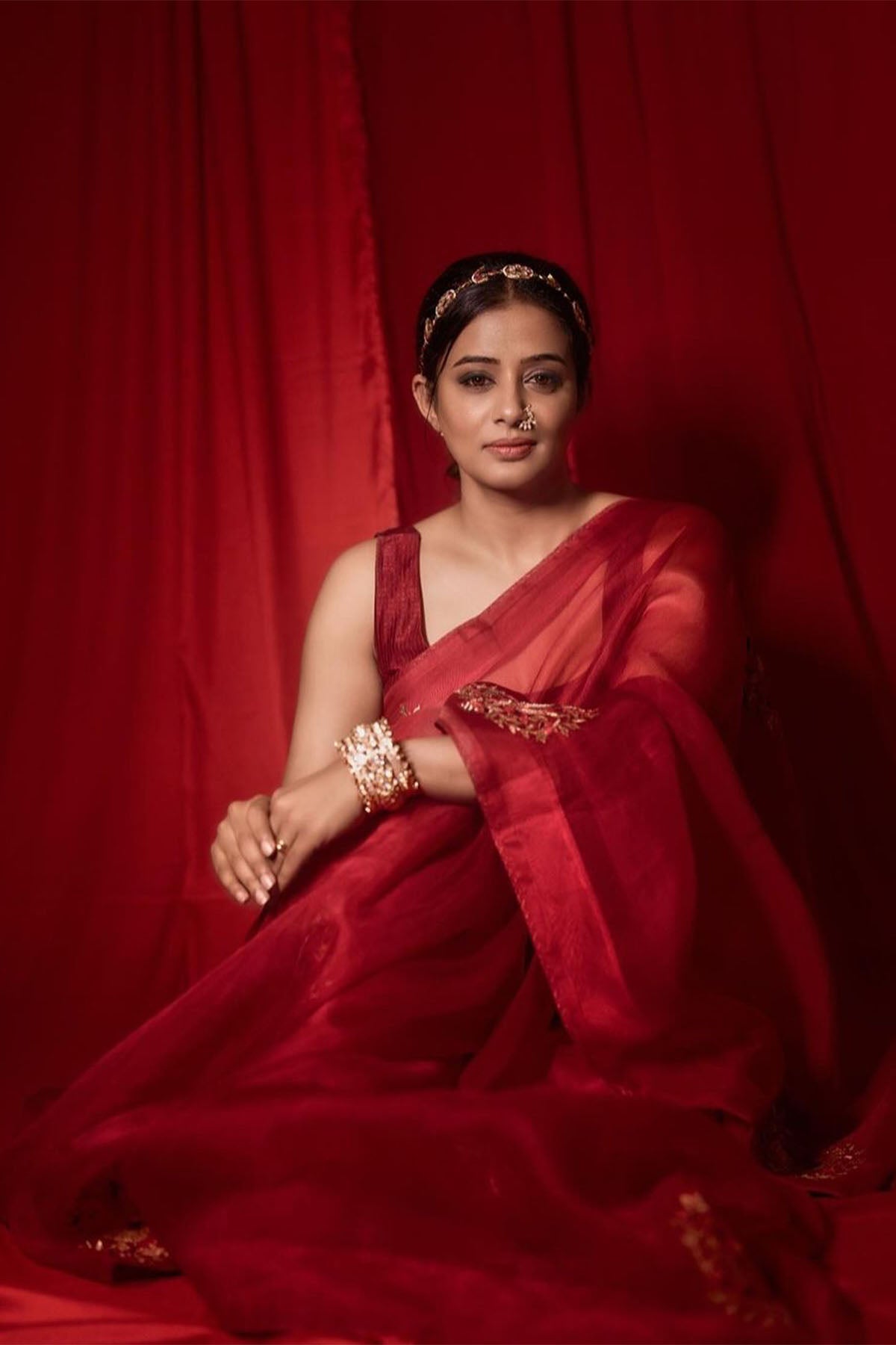 Lotus Boota Saree