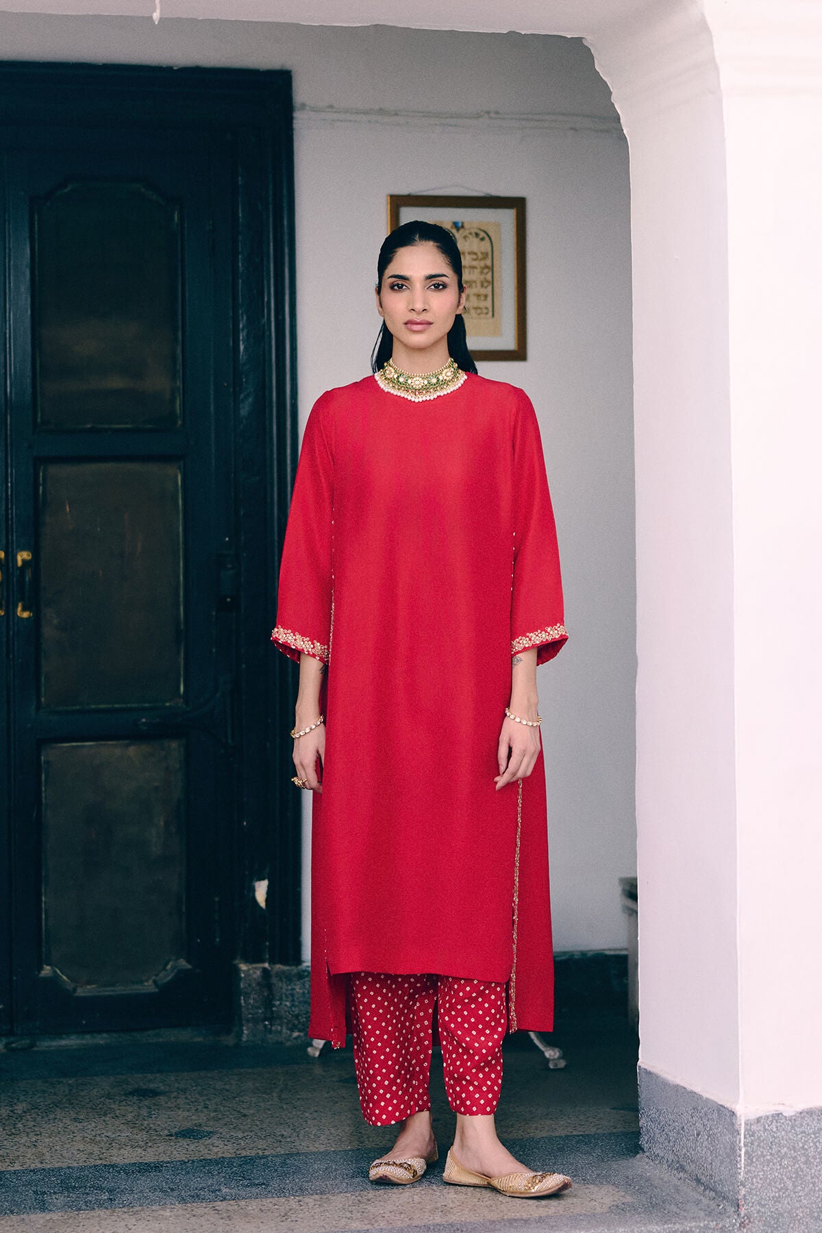 Whispers of Bandhani Kurta Set