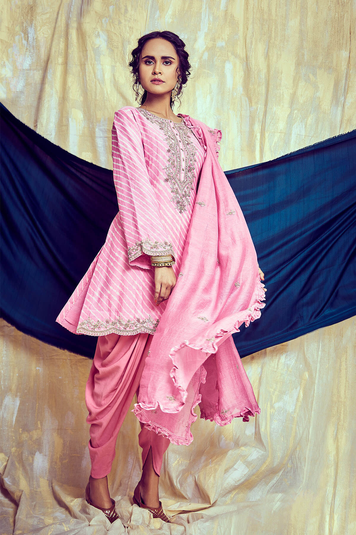 Leheria Dhoti Set