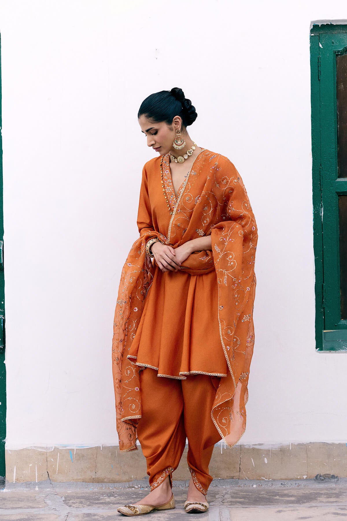 Santari Jaal Kurta Set