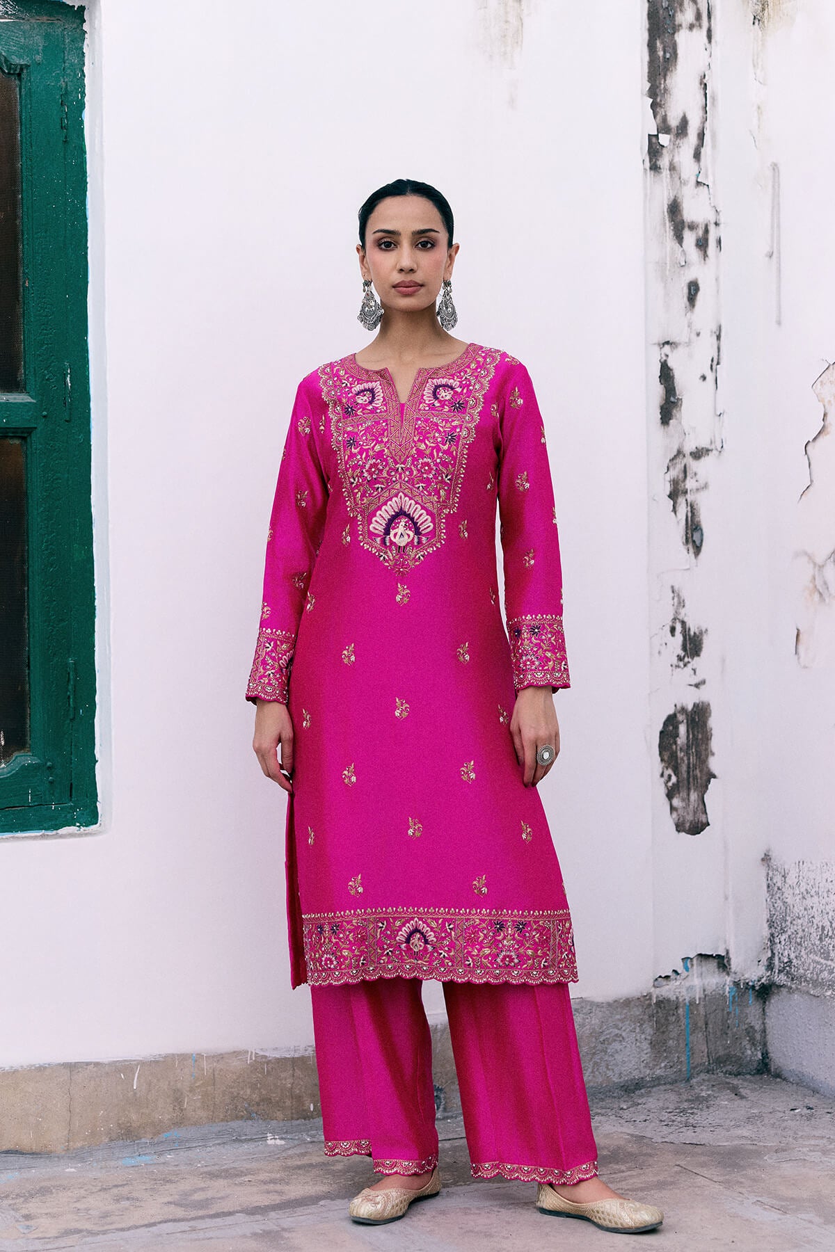 A Peacock in Bloom Kurta Set