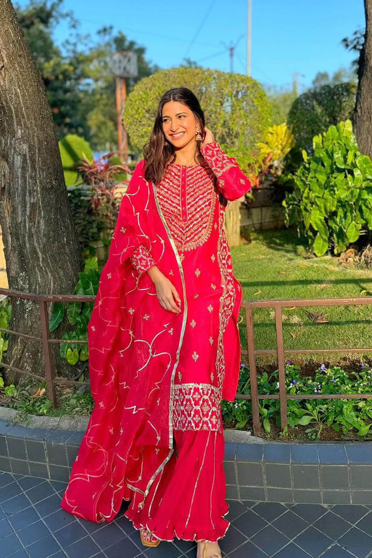 Saarang Signature Sharara Set